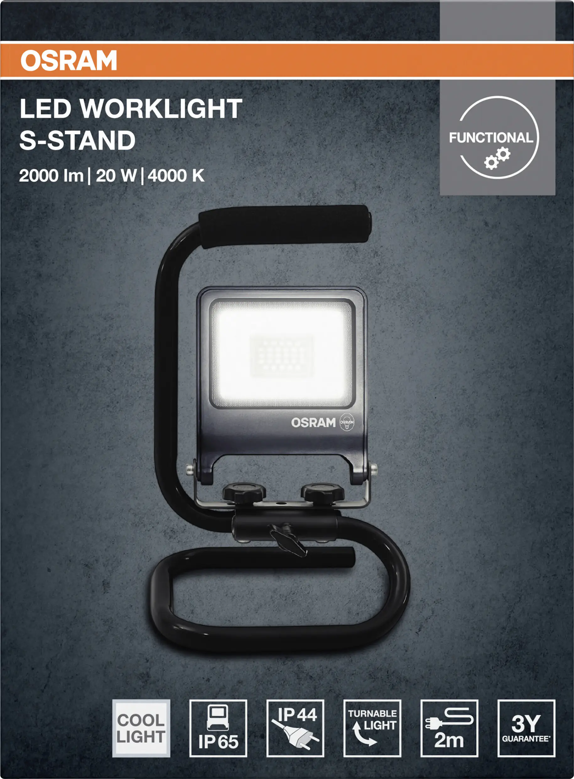 Osram LED Arbeitsleuchte Worklight S-Stand 20 W neutralweiß 