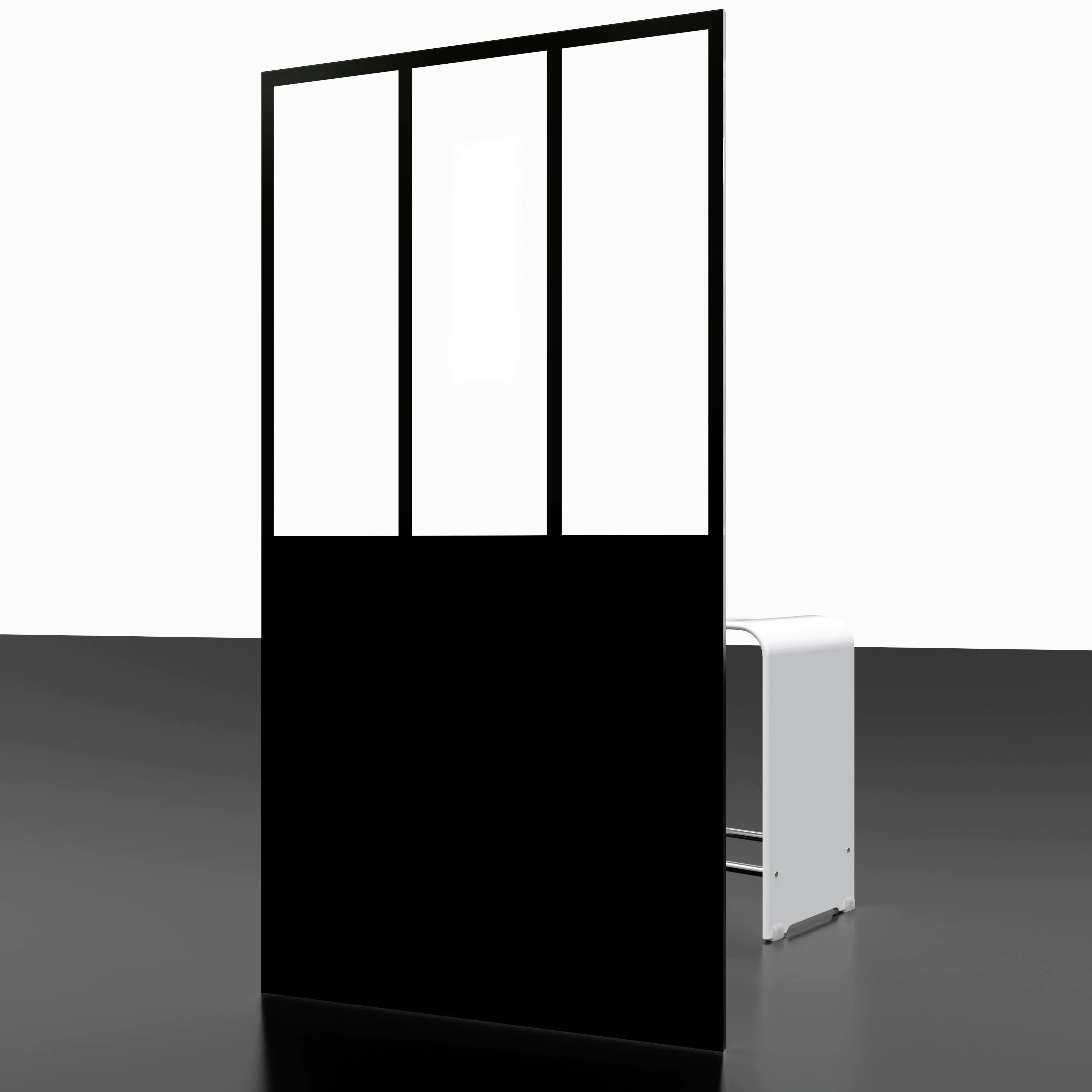 Schulte Badewannenaufsatz 1-teilig Atelier 1 80 x 140 cm mattschwarz Dekor