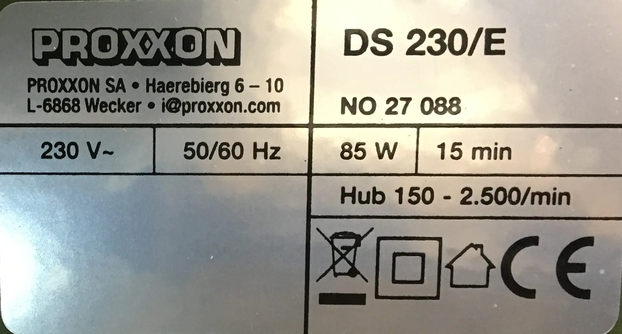 Proxxon Dekupiersäge DS 230/E