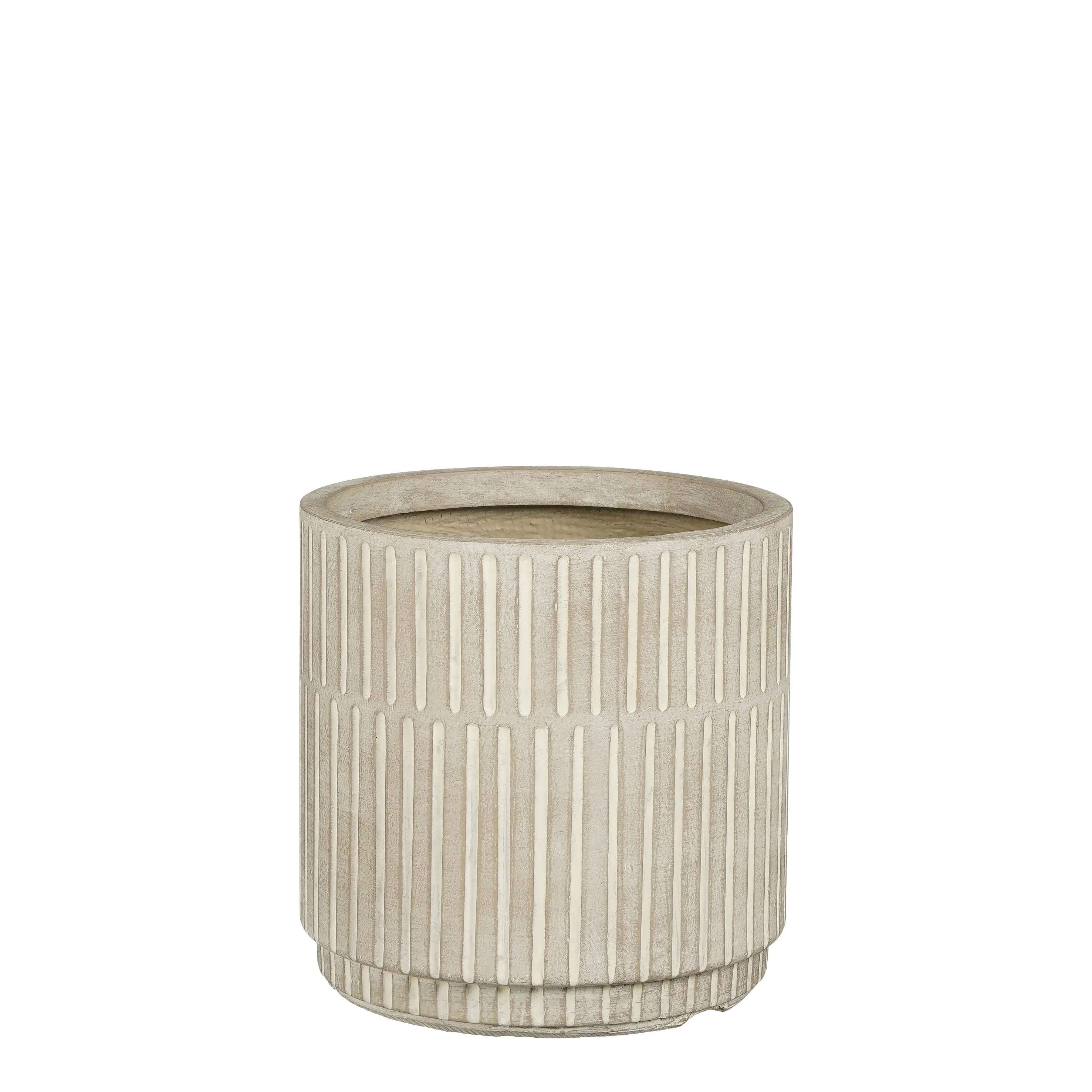 Mica Decorations Pflanztopf Oslo Ø 26 x 26,5 cm taupe
