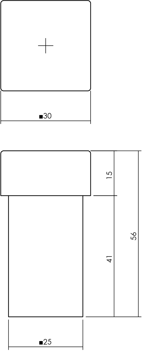 Intersteel Türstopper 5,6 x 2,5 cm Edelstahl schwarz matt Intersteel Türstopper 5,6 x 2,5 cm Edelstahl schwarz matt