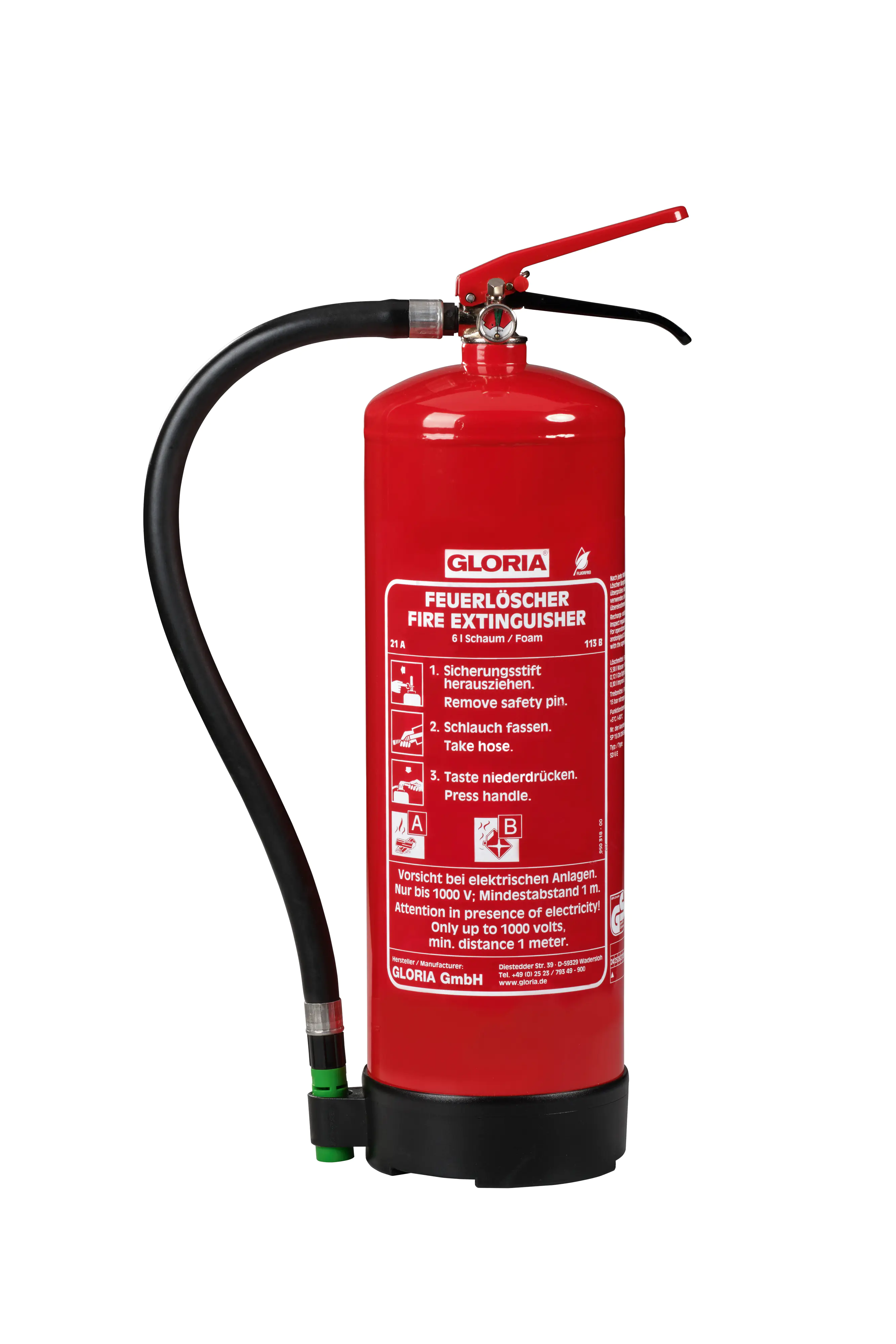 Protex Schaum-Feuerlöscher SD6-E 6 Liter