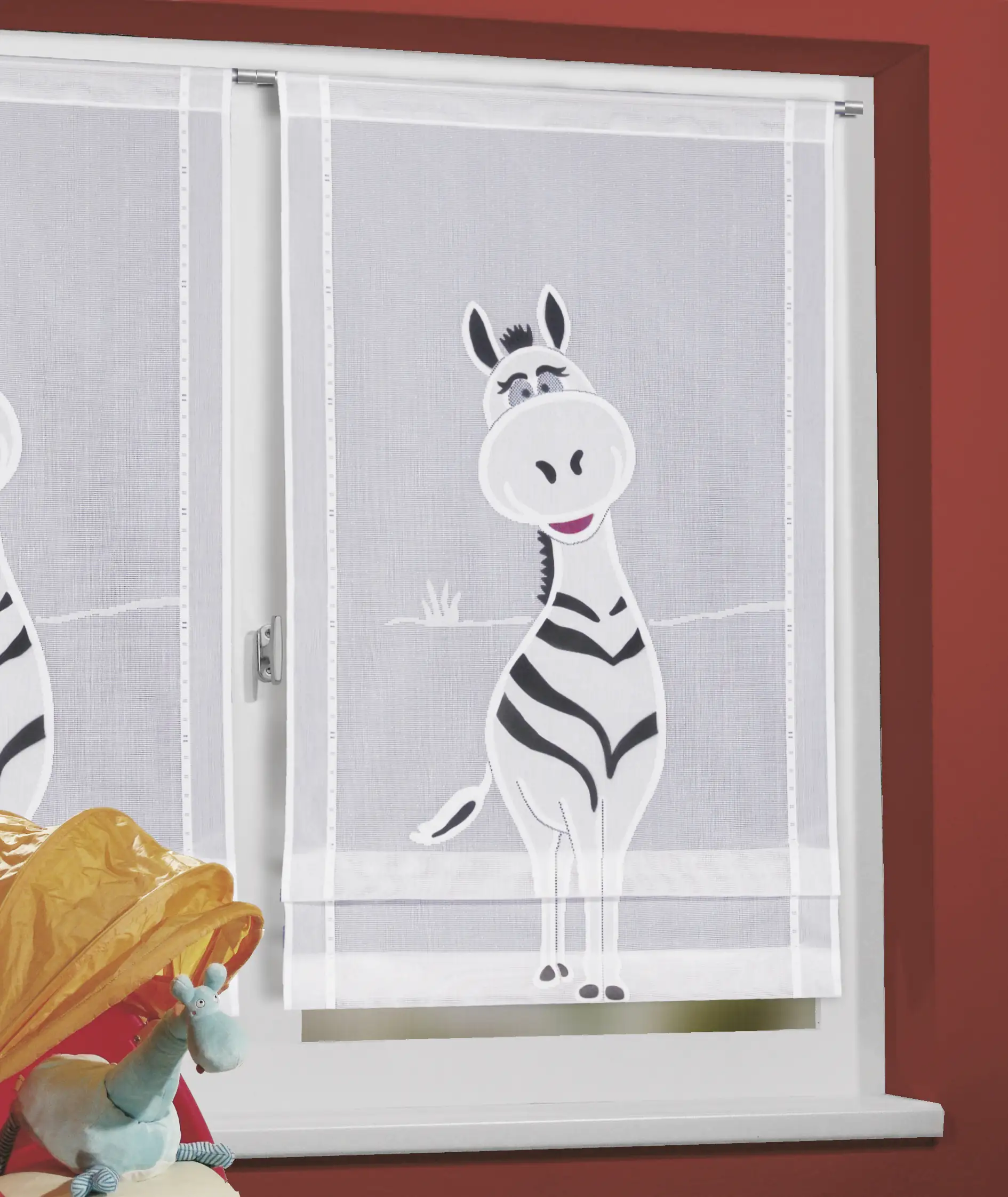 Neusser Collection Klipsrollo Zebra schwarz-weiß, 60 x 120 cm