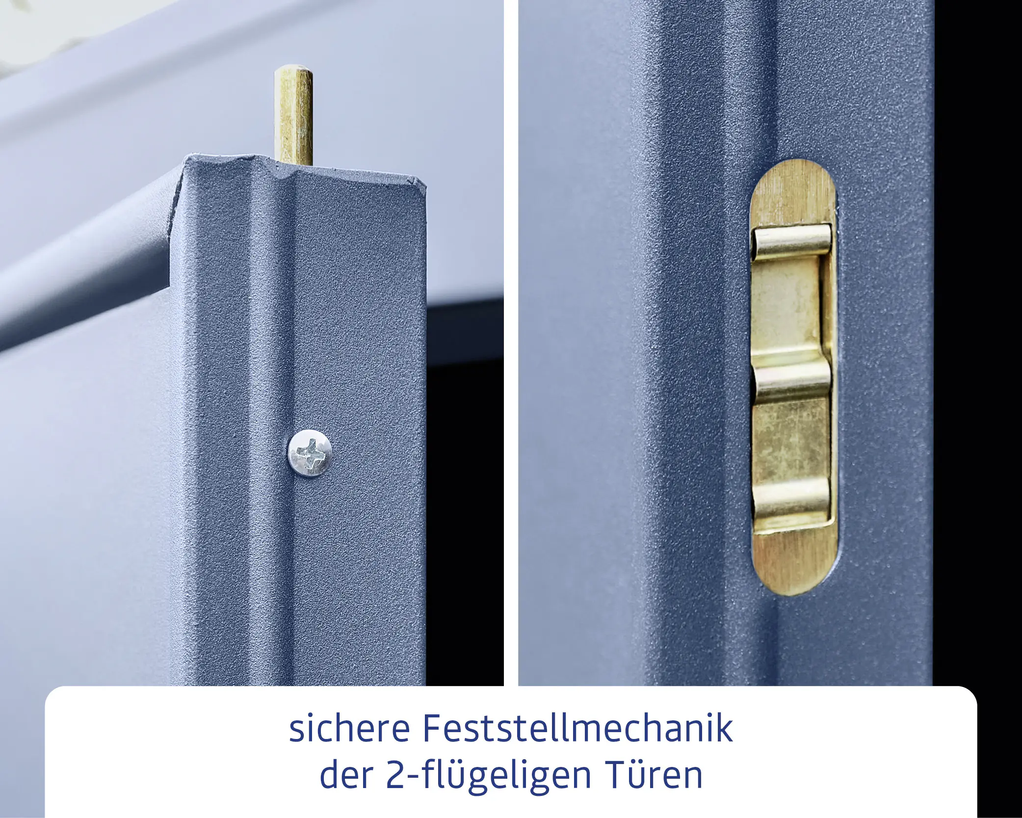 EcoStar Gerätehaus Elegant-P Typ 3 taubenblau 312,7 x 283,4 x 232,3 cm