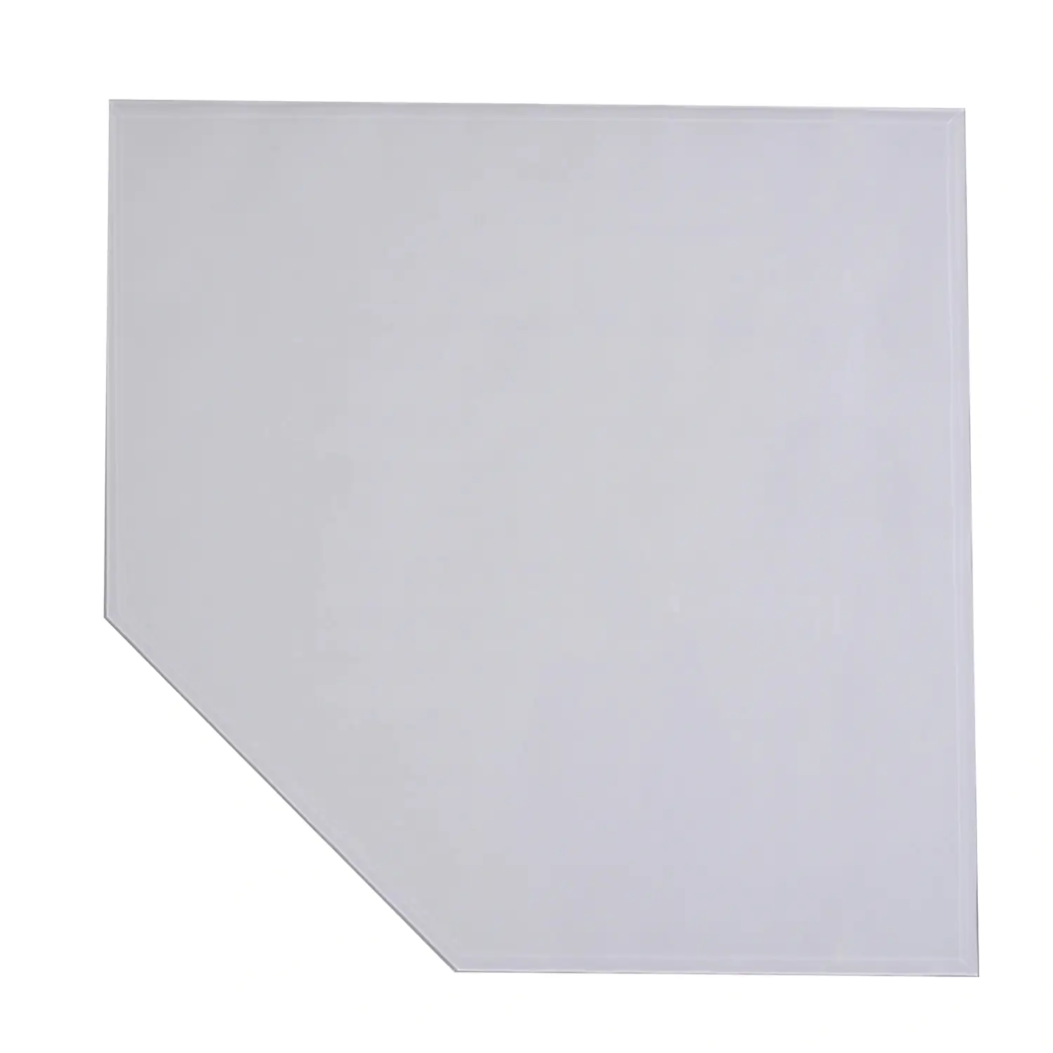FireFix Bodenplatte Glas 100 x 100 cm Vieleck Funkenschutzplatte