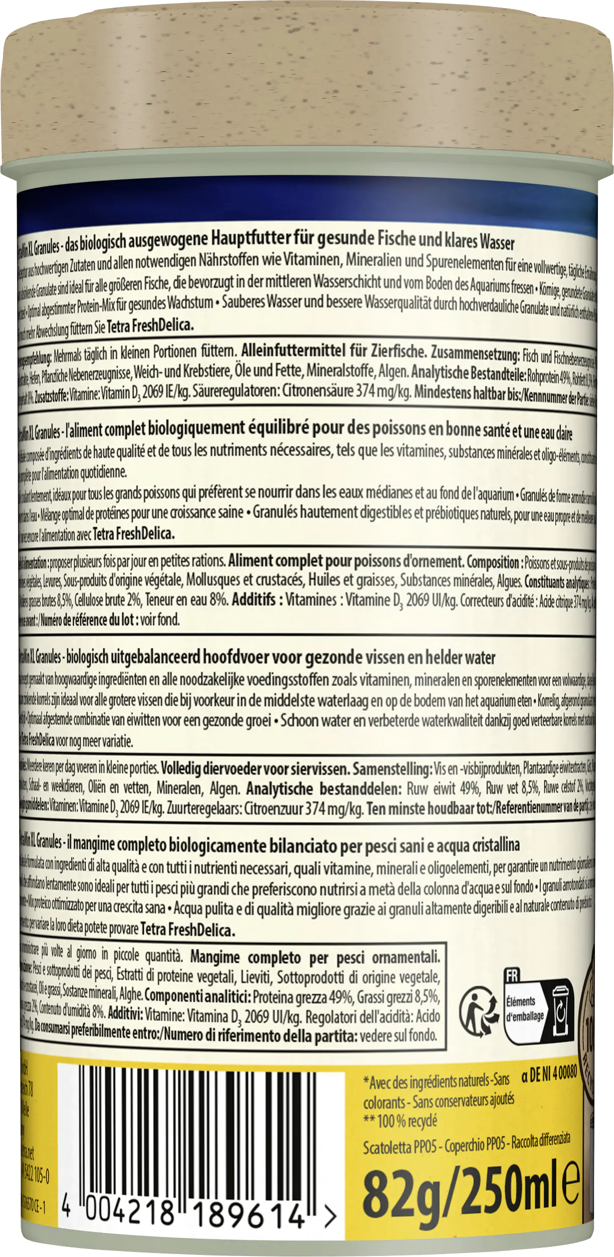 Tetra Min XL Granules 250 ml