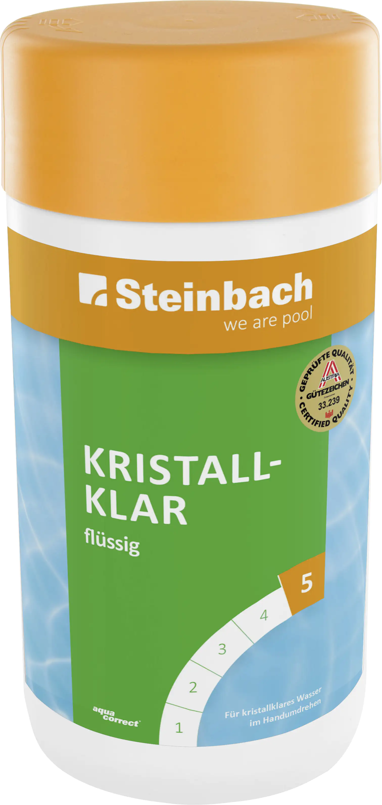 9008748562010 Steinbach Poolpflege Kristallklar Algezid 1 L, Aktivsauerstoff