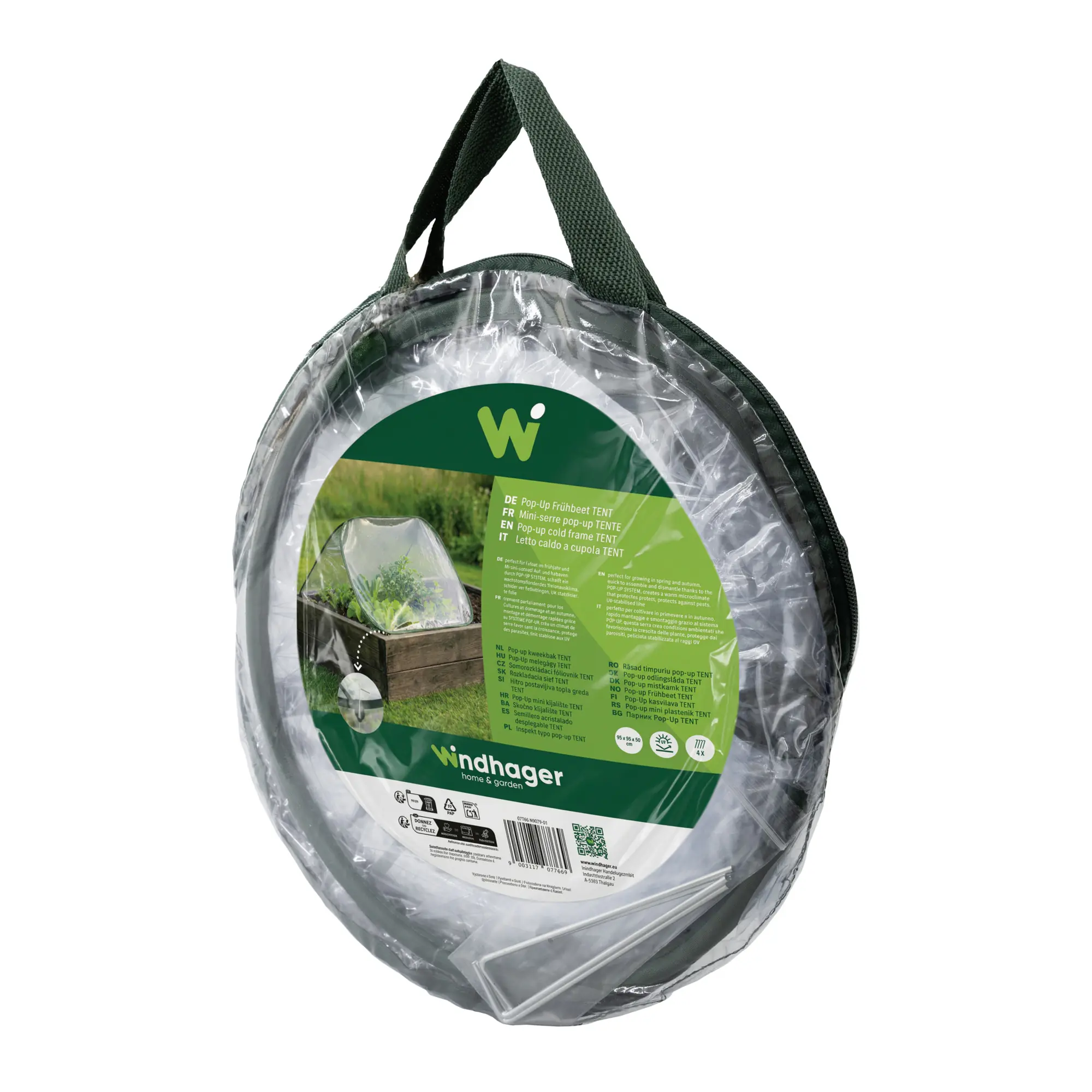 Windhager Hochbeet-Abdeckung Pop Up Tent PVC 95 x 95 cm 