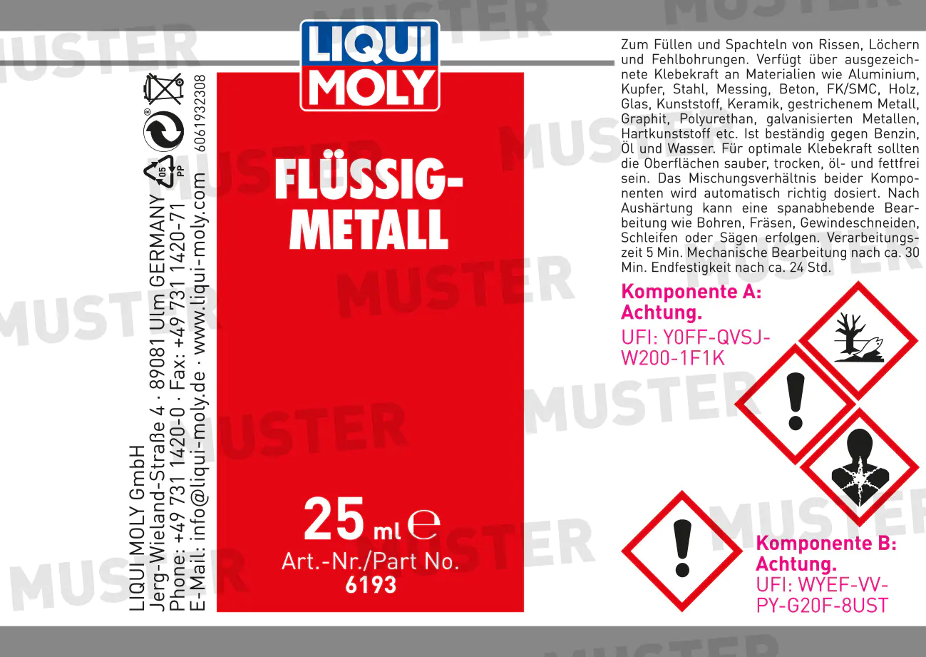 Liqui Moly Flüssig-Metall 25 ml Liqui Moly Flüssig-Metall 25 ml