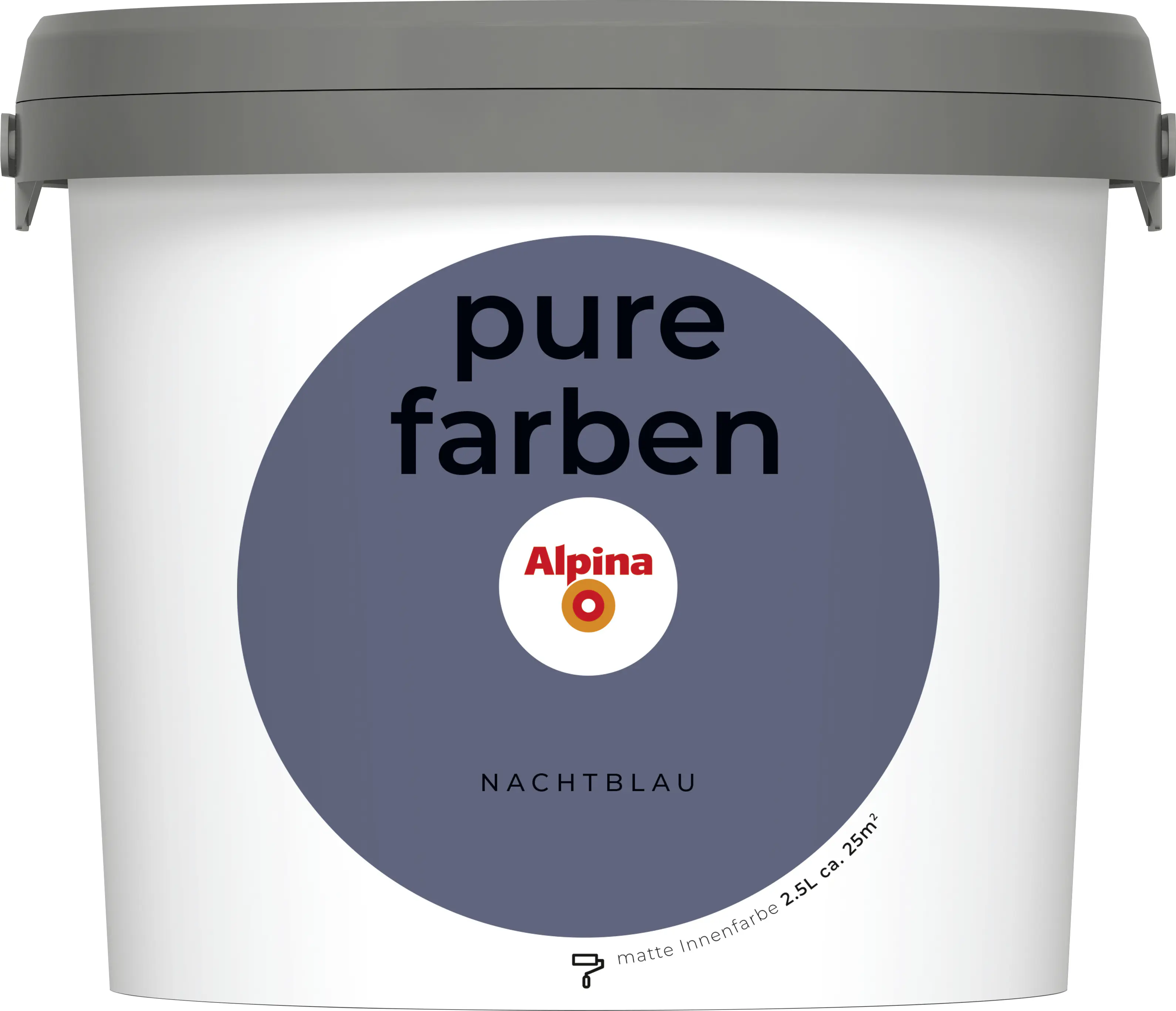 Alpina Pure Farben Wandfarbe nachtblau 2,5 L