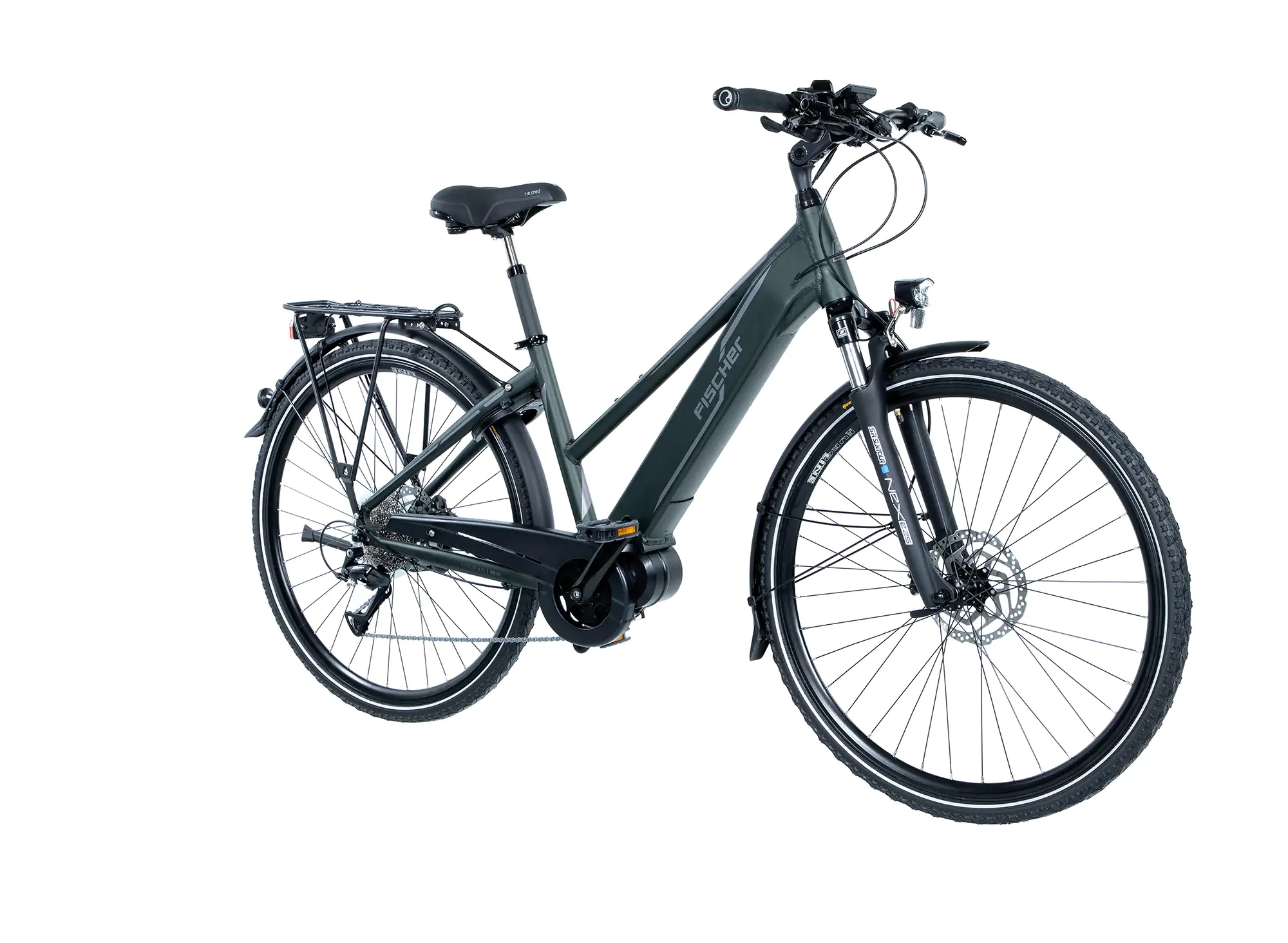 Fischer E-Bike Trekking Viator 4.0i-S2 Damen 28 Zoll 9-Gang 418 Wh olivgrün matt 61567 Fischer E-Bike Trekking Viator 4.0i-S2 Damen 28 Zoll 9-Gang 418 Wh olivgrün matt 61567