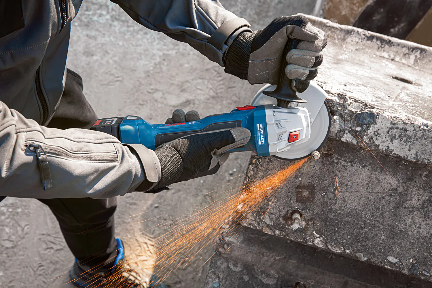 Bosch Professional Akku-Winkelschleifer GWS 18V-7 125 mm Solo Bosch Professional Akku-Winkelschleifer GWS 18V-7 125 mm Solo