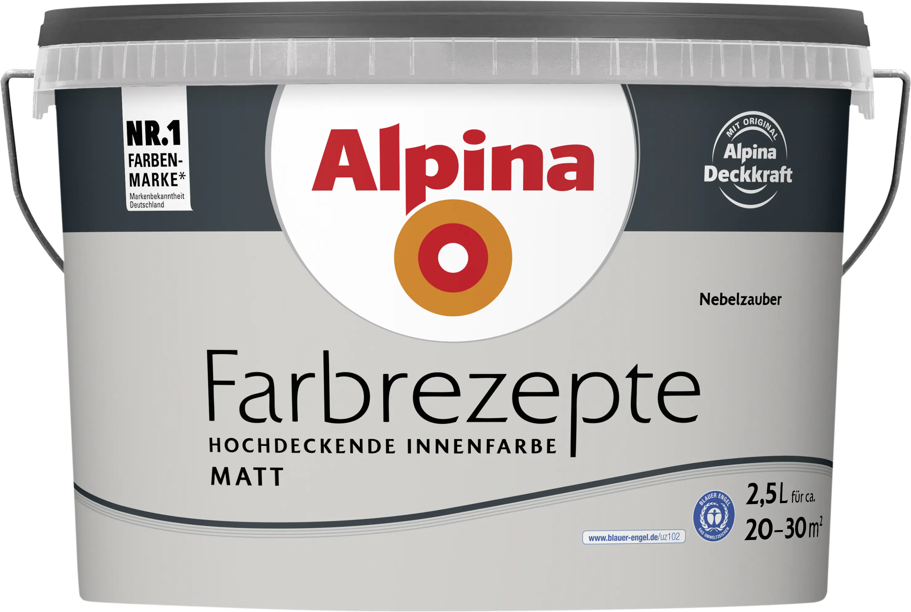Alpina Farbrezepte Wandfarbe Nebelzauber matt 2,5 L