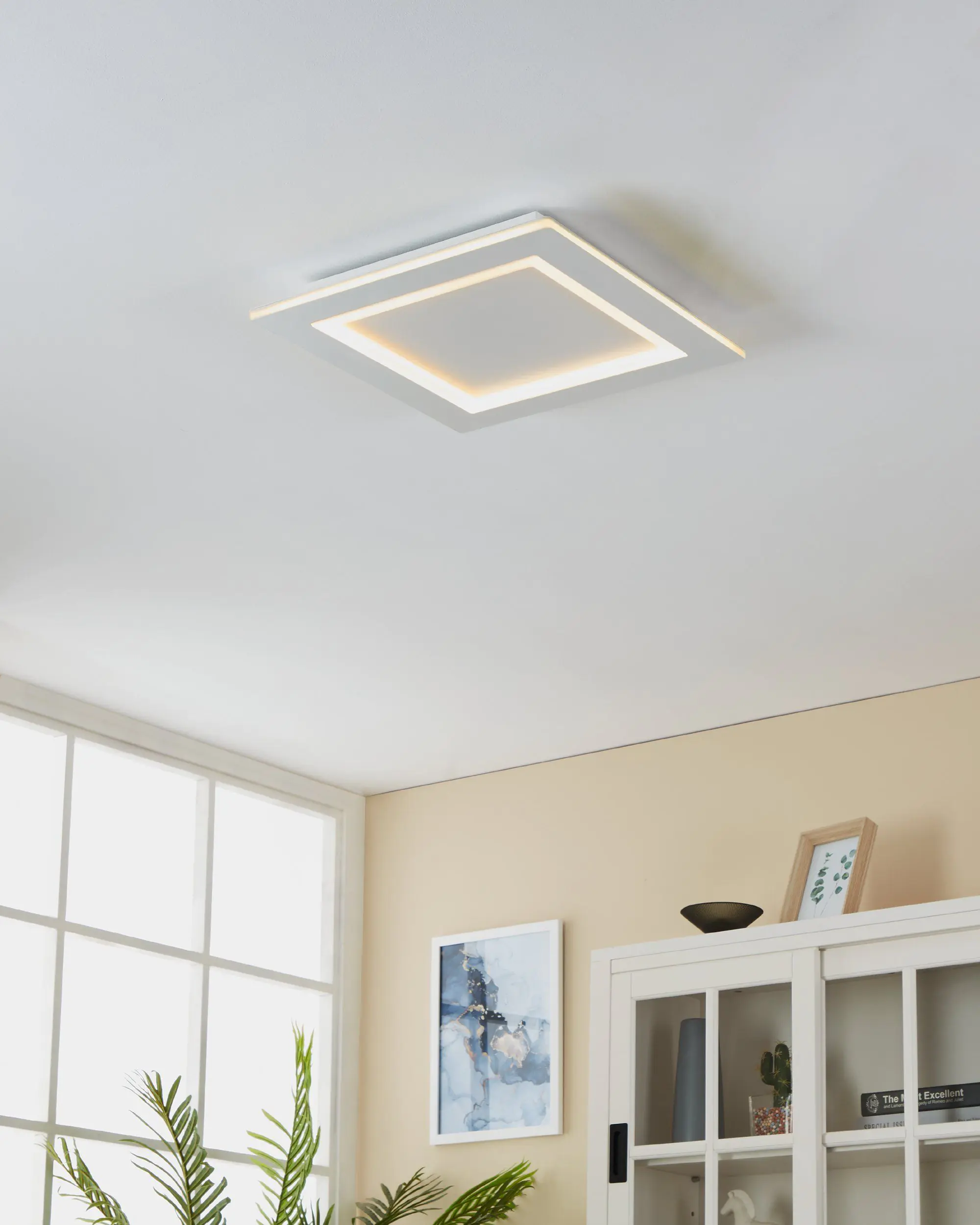 Eglo Connect LED Deckenleuchte Padrogiano-Z weiß 45 x 45 cm Eglo Connect LED Deckenleuchte Padrogiano-Z weiß 45 x 45 cm