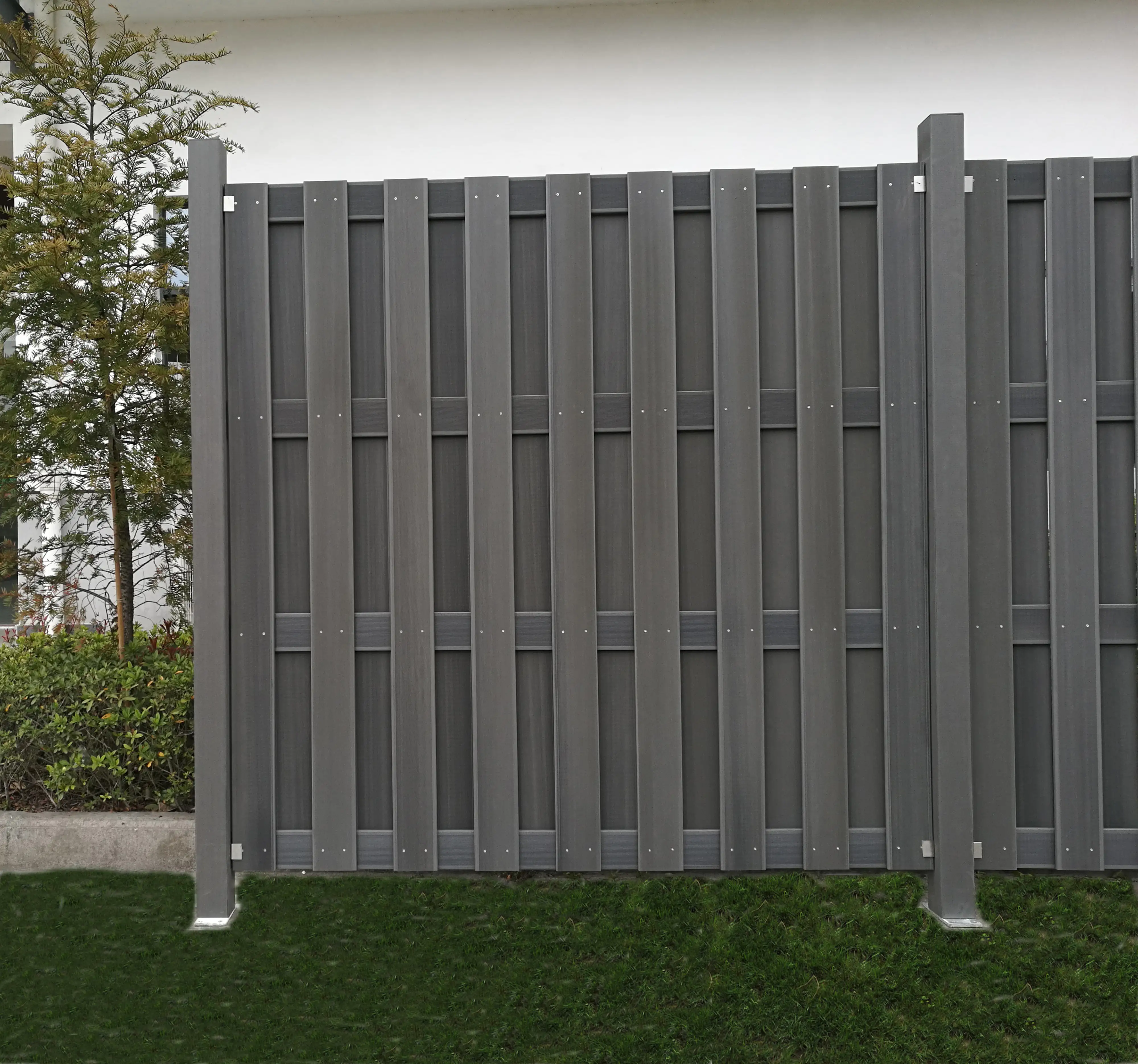 TrendLine Sichtschutzelement WPC grau, 180 x 180 cm