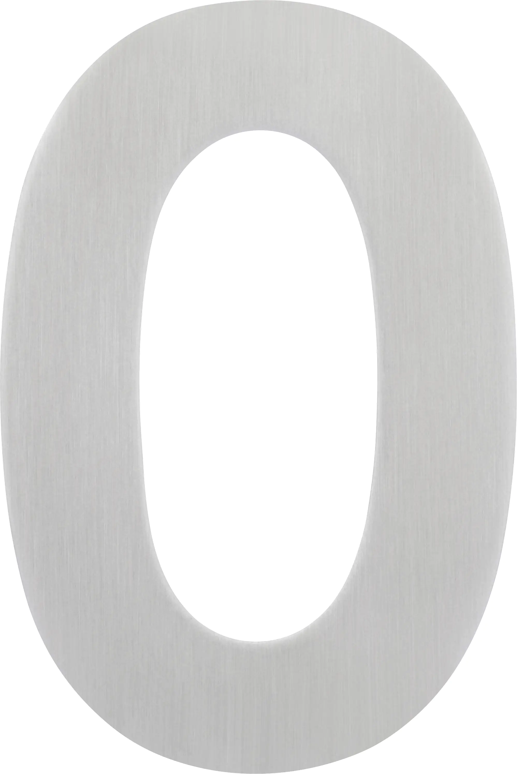 Alpertec Hausnummer 0 Edelstahl