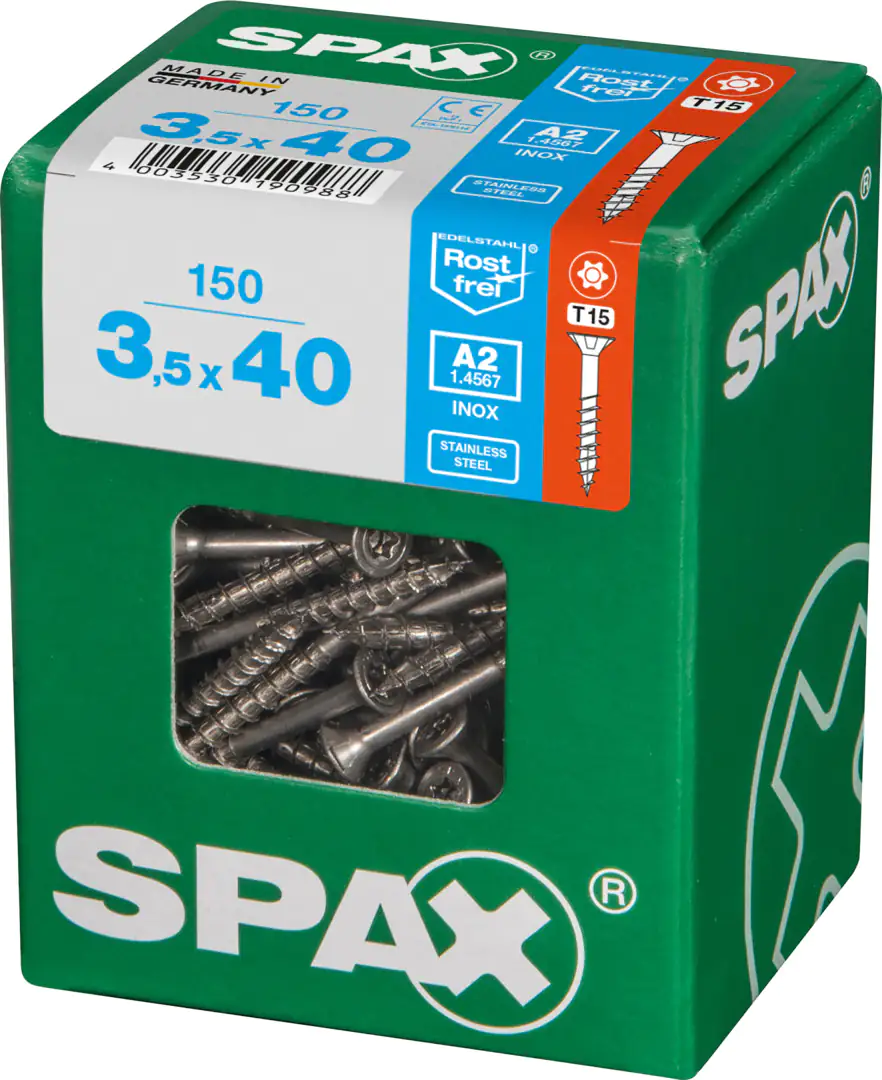 Spax Universalschrauben 3.5 x 40 mm TX 15 - 150 Stk.