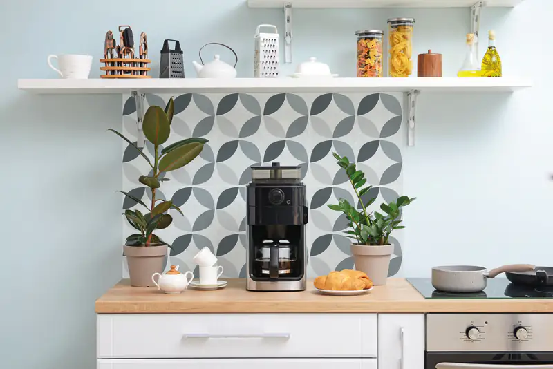 d-c-fix Kunststoffwandfliesen Wall Tiles, Geometric Style, 30,5x30,5 cm, selbstklebend