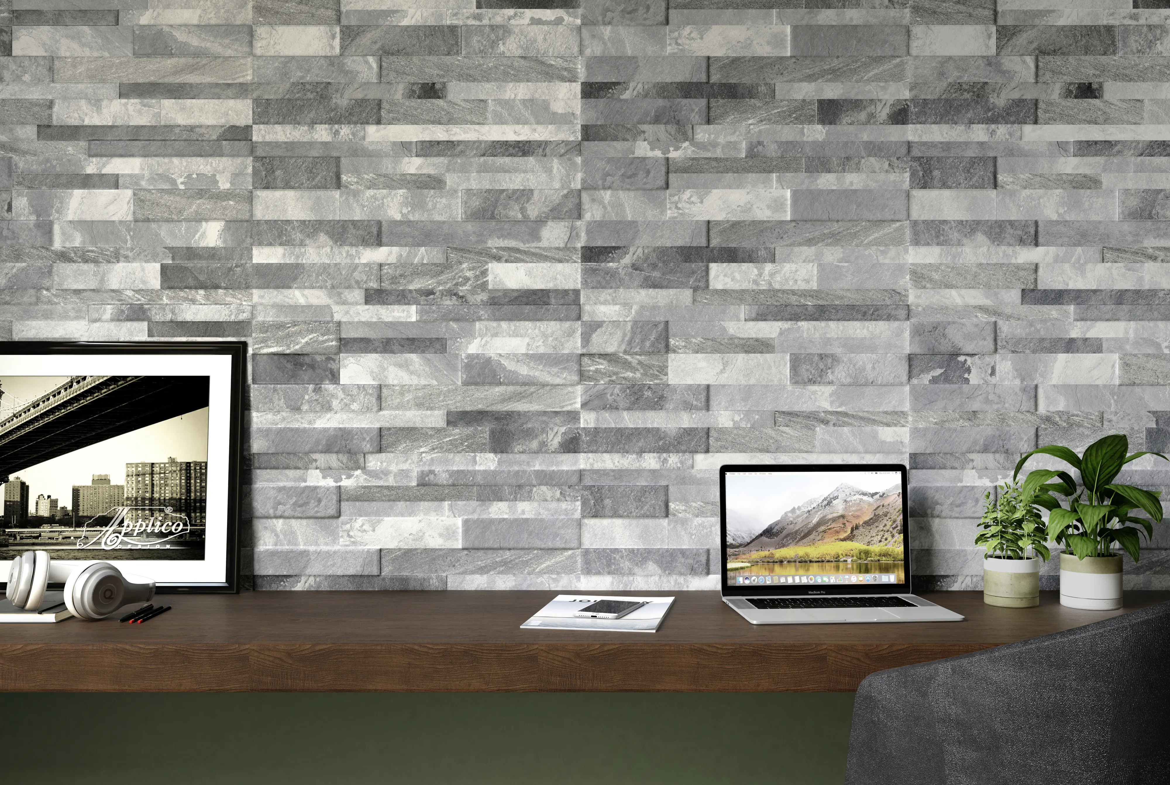 Verblendstein Slate Mix 61,3 x 30,3 cm anthrazit Verblendstein Slate Mix 61,3 x 30,3 cm anthrazit