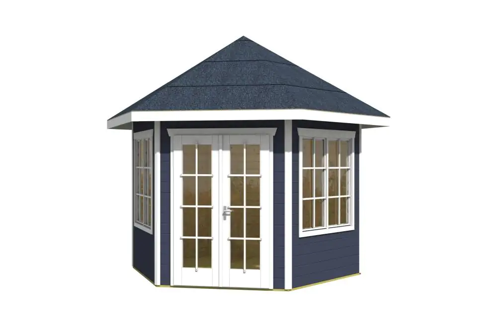 SKAN HOLZ Pavillon Almelo 350x303cm, schiefergrau