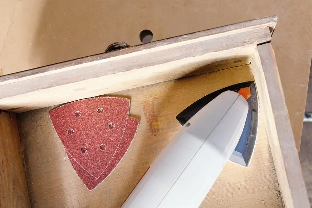 Wolfcraft Haftschleifblätter K40 für Bosch-Deltsschleifer 5 Stück