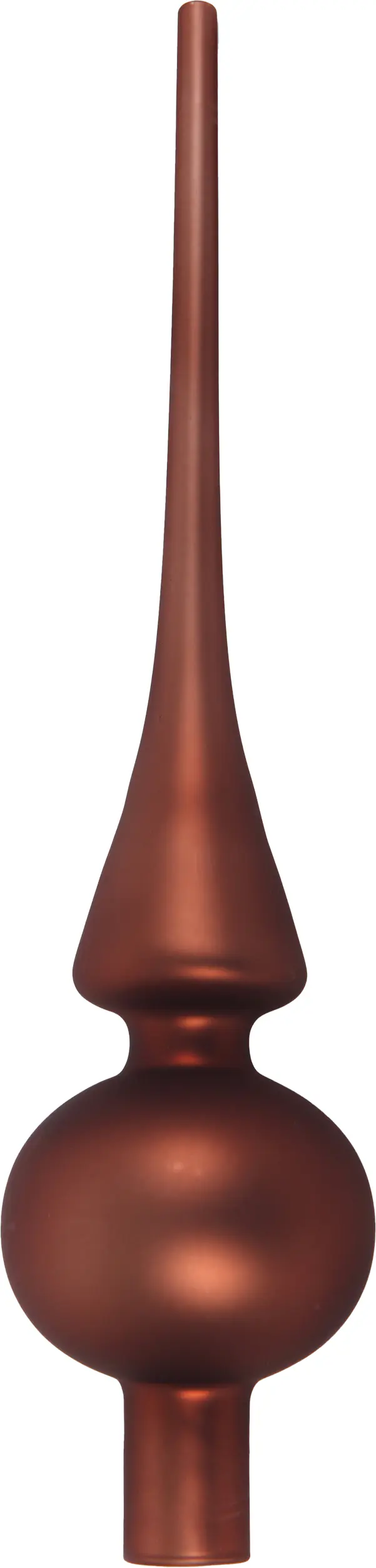 TrendLine Christbaumspitze aus Glas 26 cm espresso matt