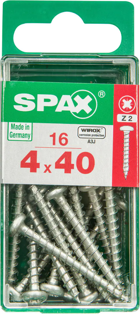 Spax Universalschrauben 4.0 x 40 mm TX 20 - 16 Stk.