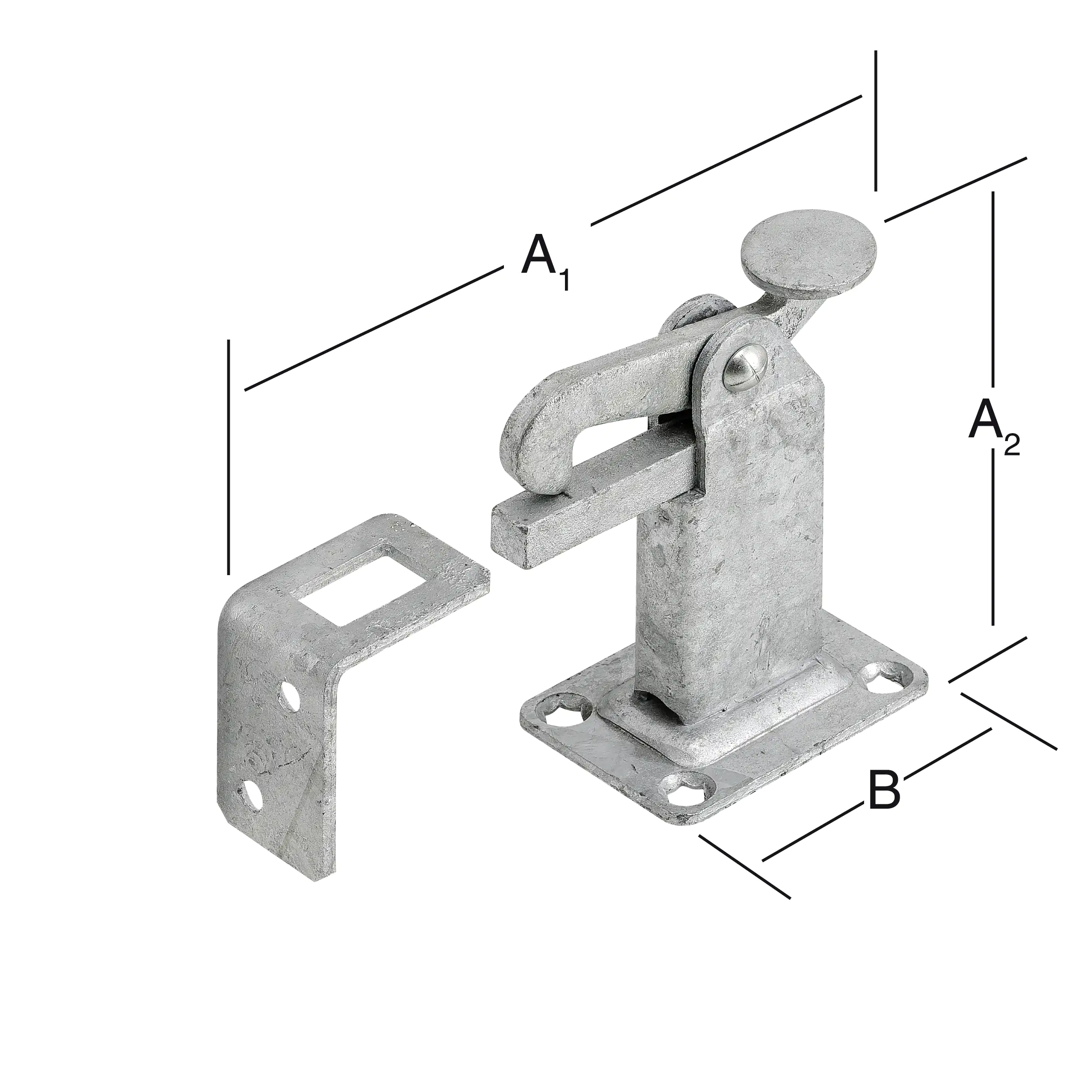 Vormann Torfeststeller feuerverzinkt 100/50 x 50 mm Vormann Torfeststeller feuerverzinkt 100/50 x 50 mm