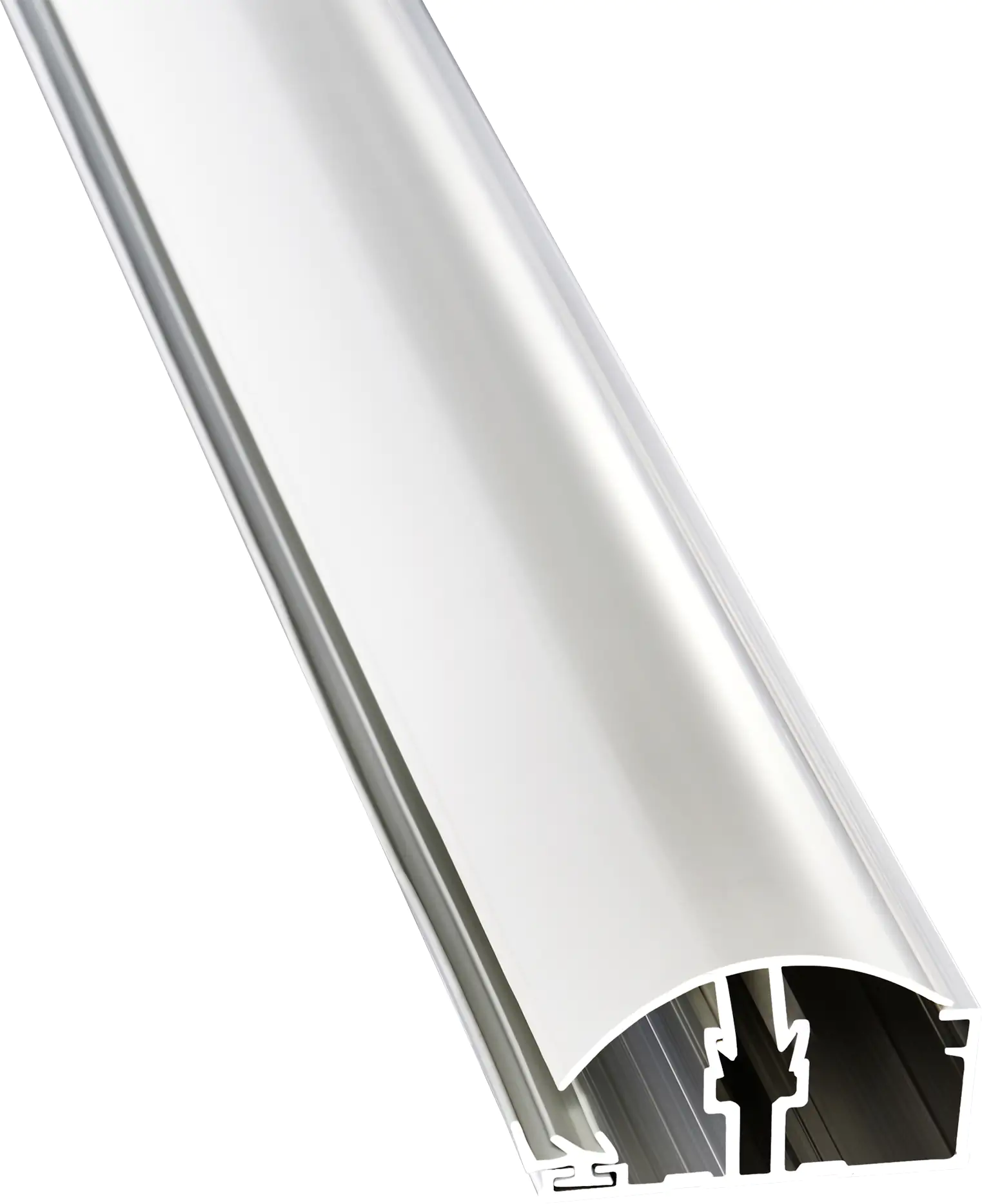 4003412046426_1283697 Gutta PVC Klemm-Randprofil 2000 mm weiß für 10, 16 mm Hohlkammerplatte