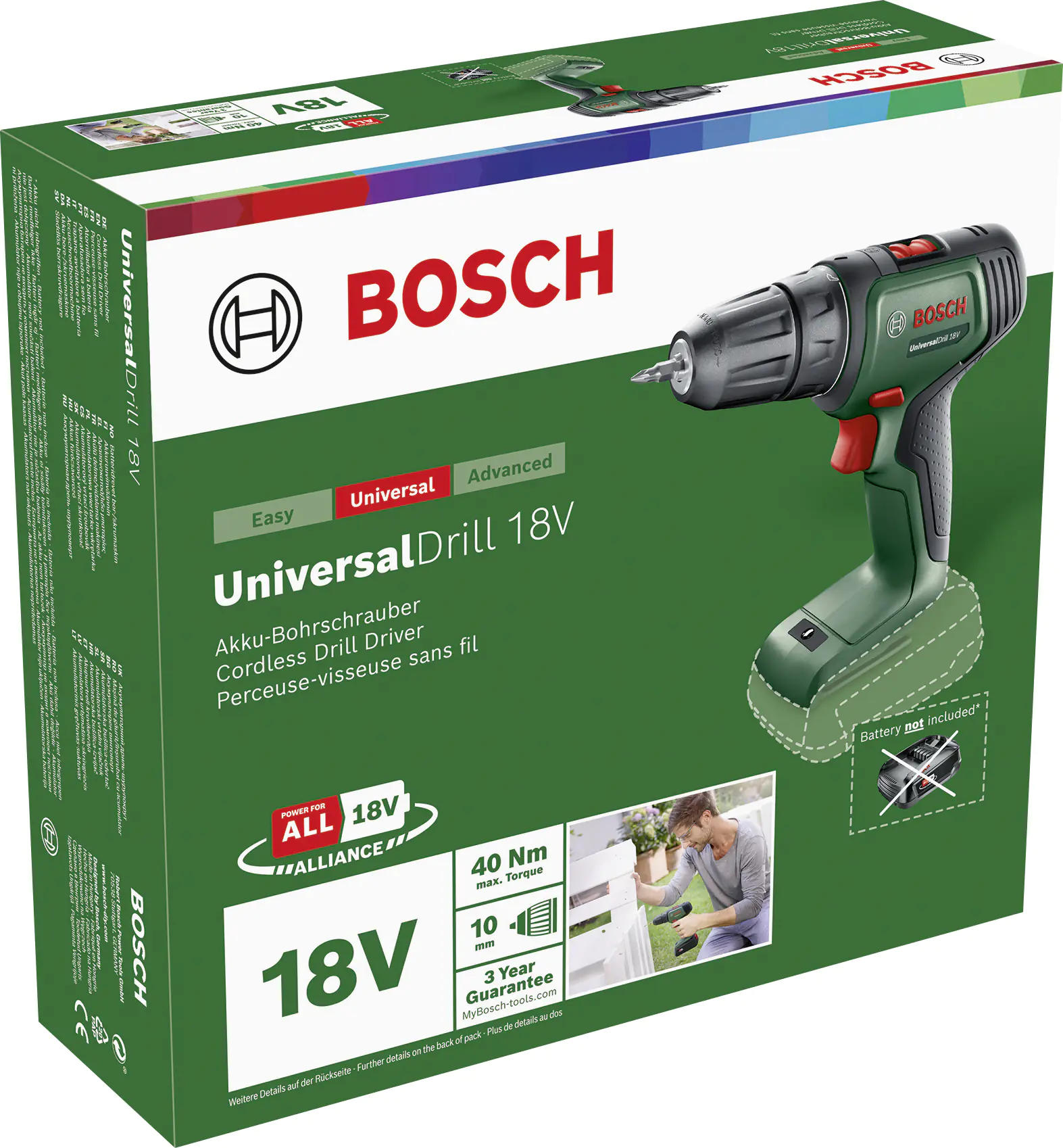 Bosch Akku-Bohrschrauber UniversalDrill 18 V 1,5 Ah Solo Bosch Akku-Bohrschrauber UniversalDrill 18 V 1,5 Ah Solo