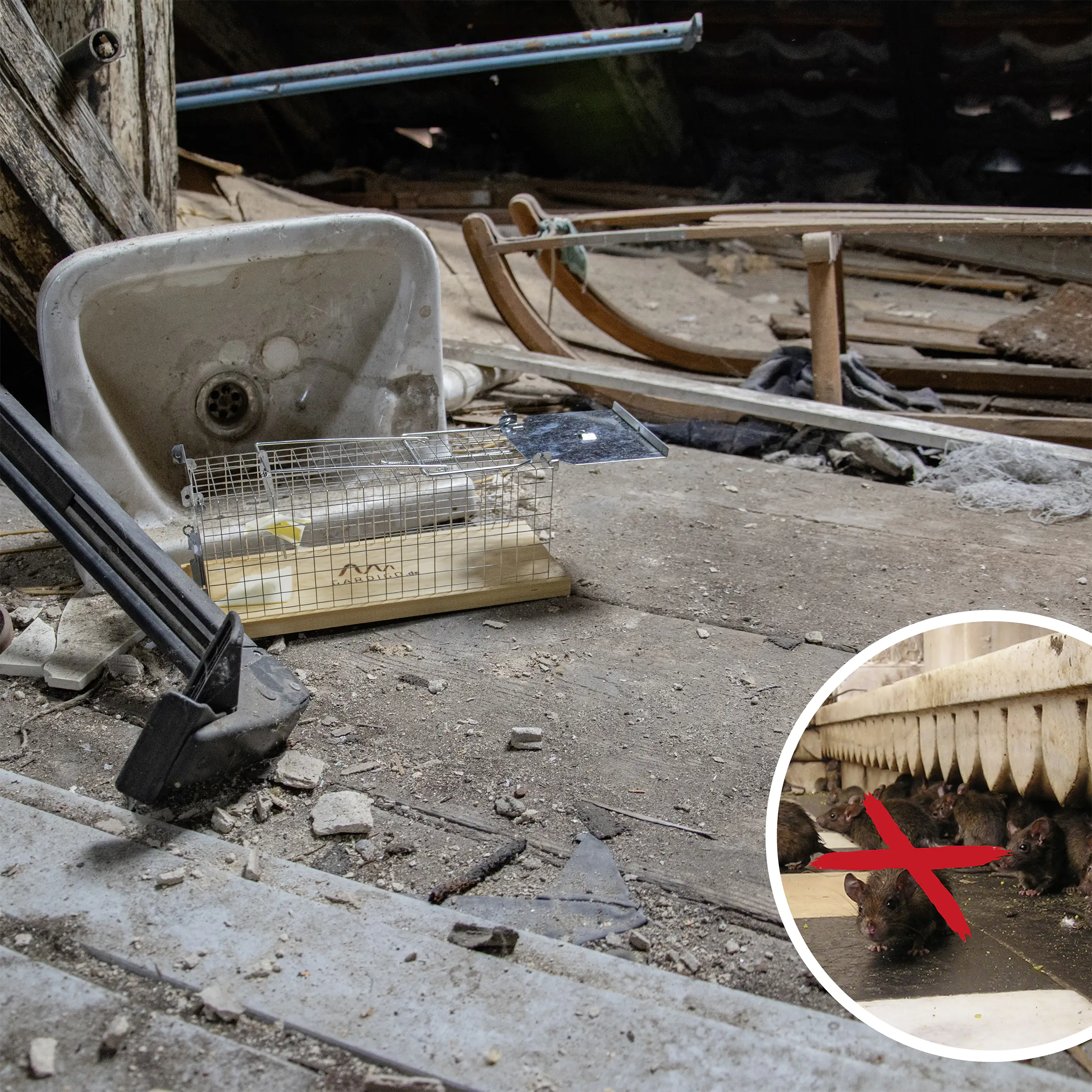 Gardigo Lebendfalle für Ratten