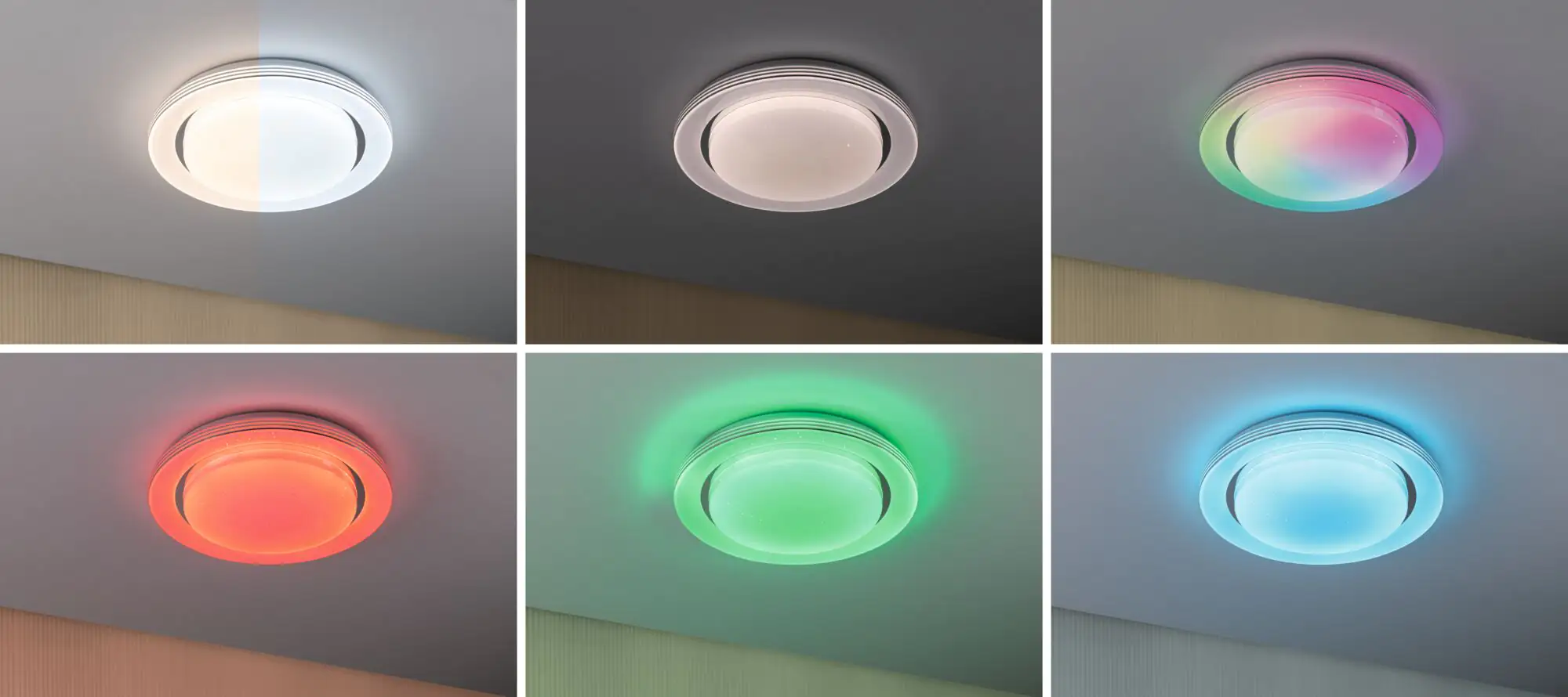 Paulmann LED Deckenleuchte Rainbow chrom weiß Ø 38 cm RGBW