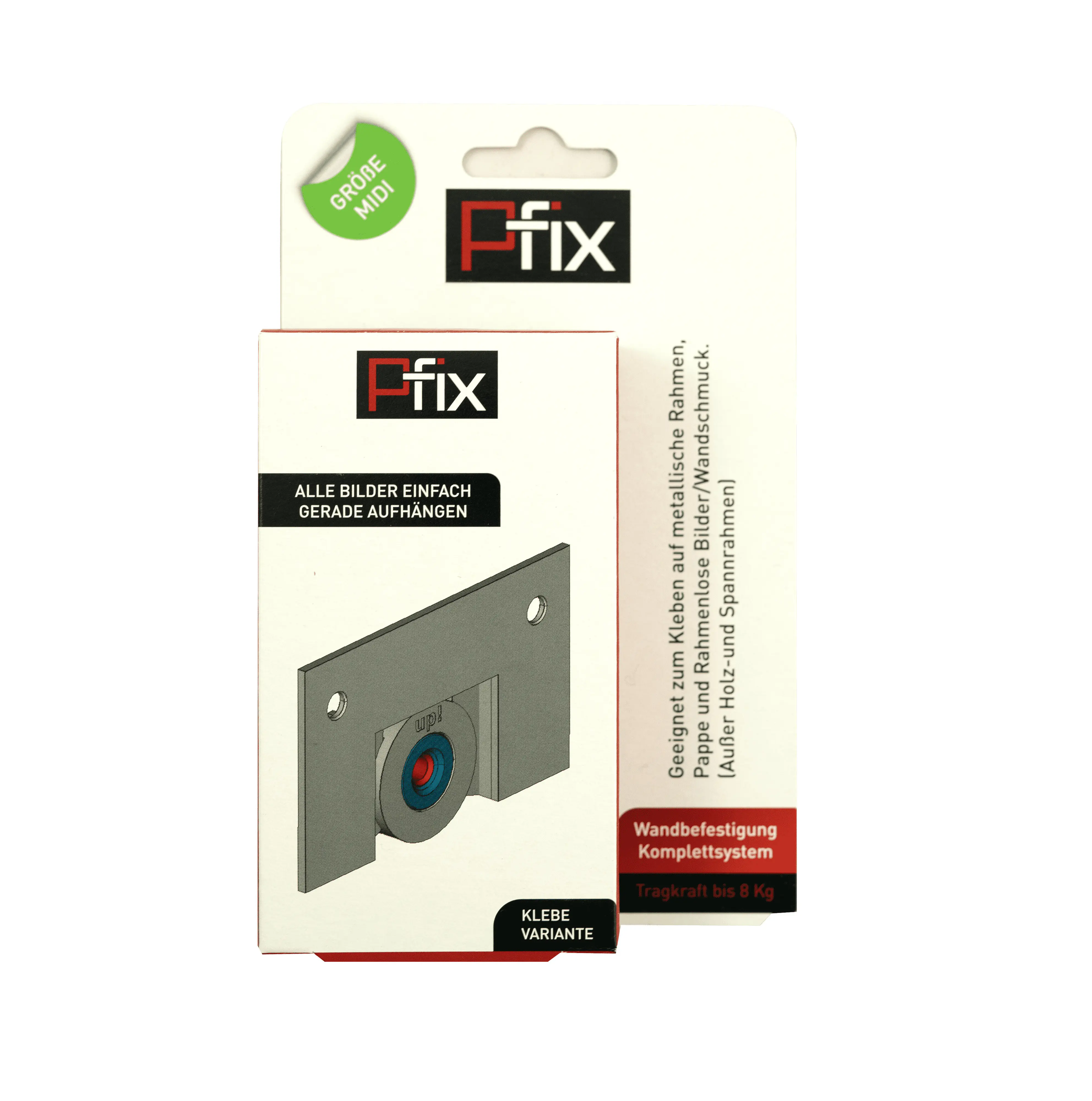 HSI Bilderhaken P-Fix zum kleben Kunststoff 9 x 5 cm 1 Stück