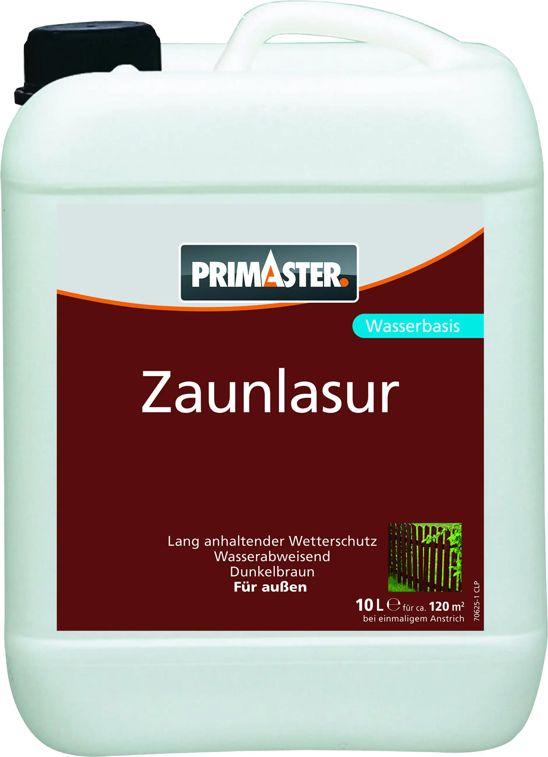 Primaster Zaunlasur 10 L dunkelbraun 