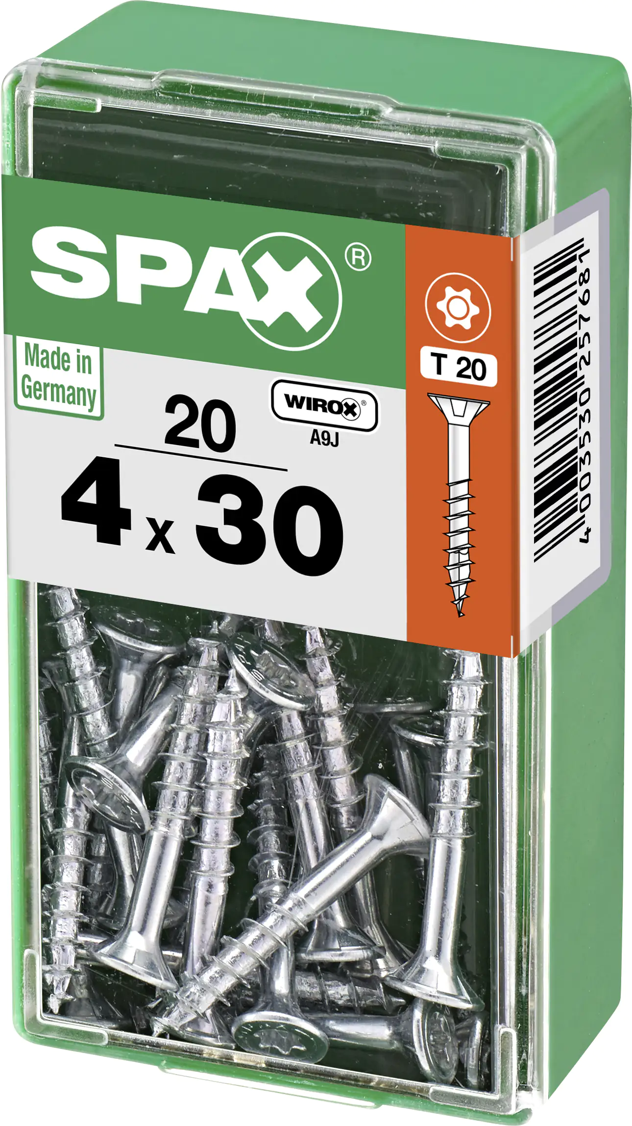 Spax Universalschrauben 4.0 x 30 mm TX 20 - 20 Stk.