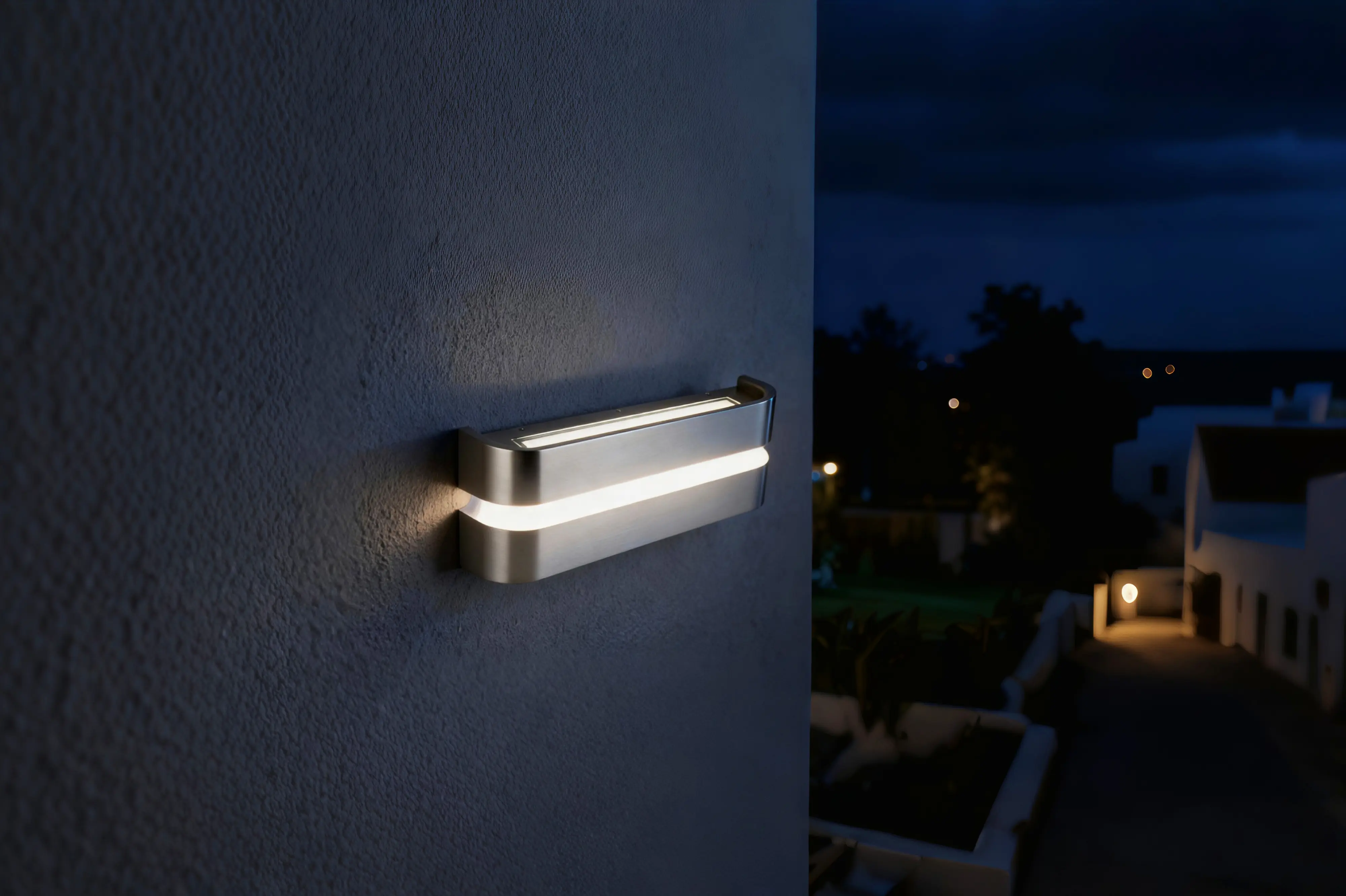 LED-Außenleuchte Java III silber