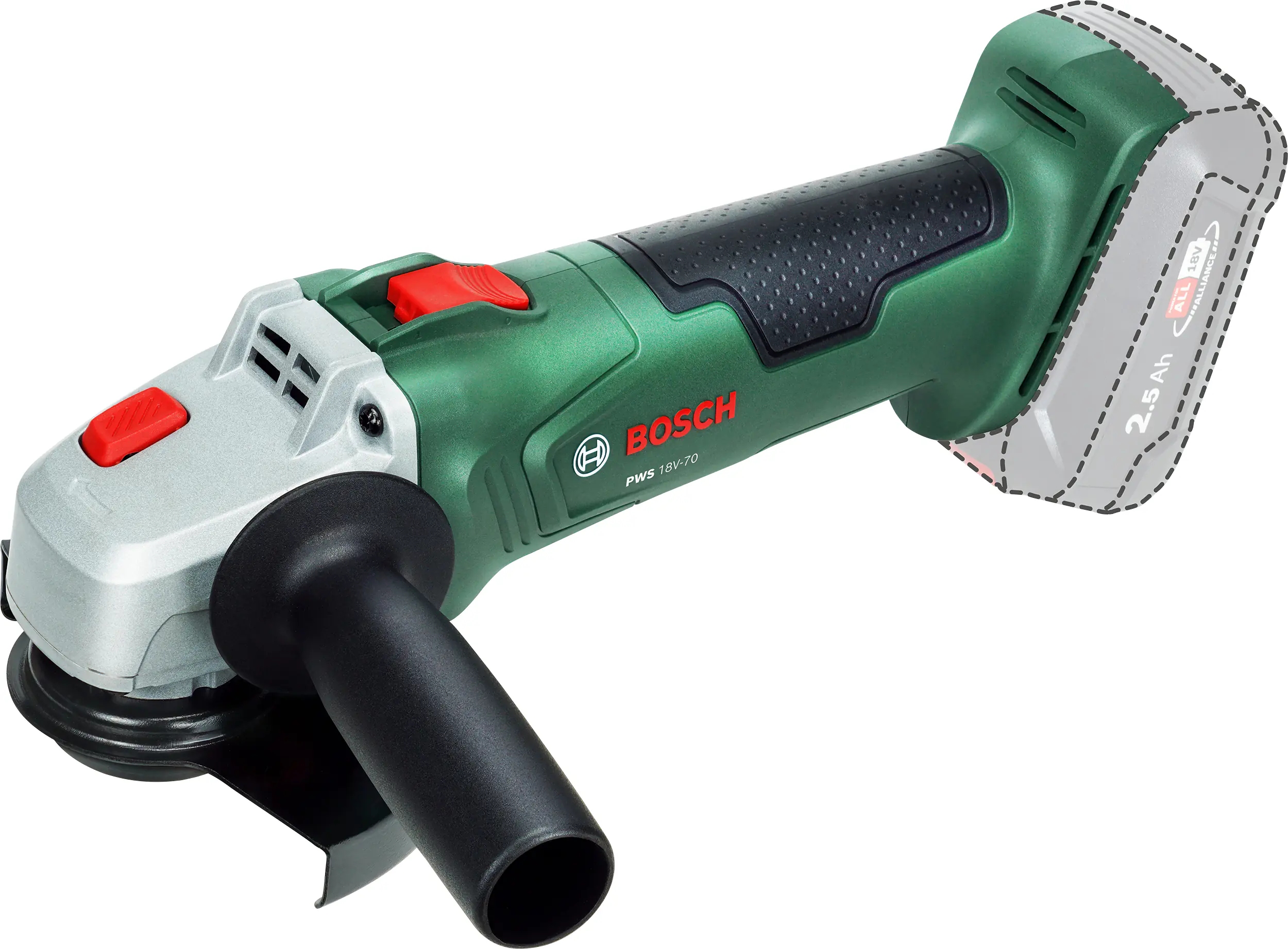 Bosch Akku-Winkelschleifer PWS 18V-70 Solo