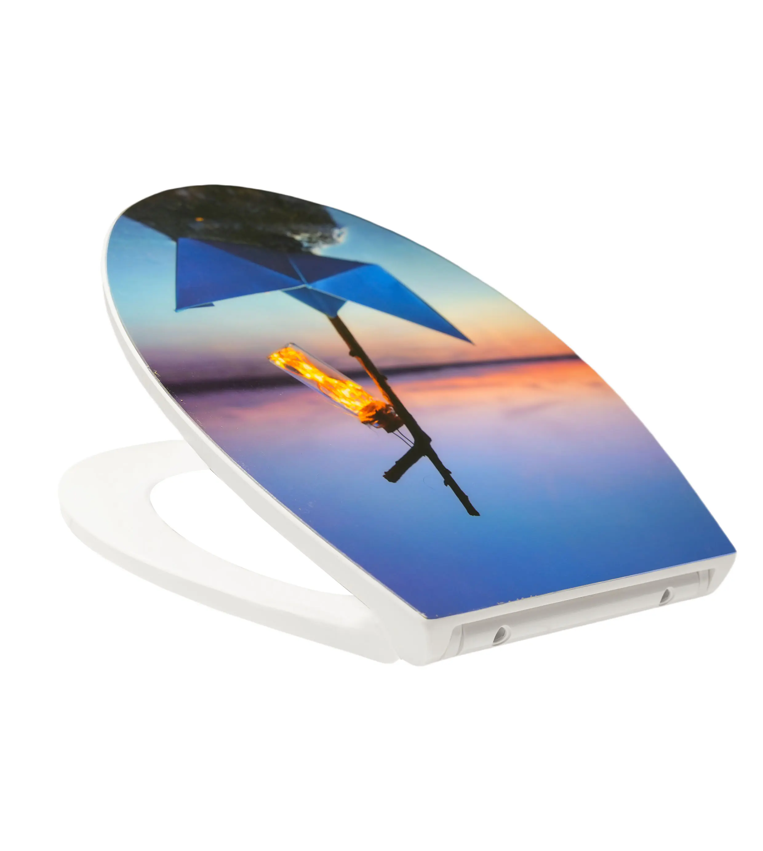 Primaster WC-Sitz mit Absenkautomatik Papierboot weiß