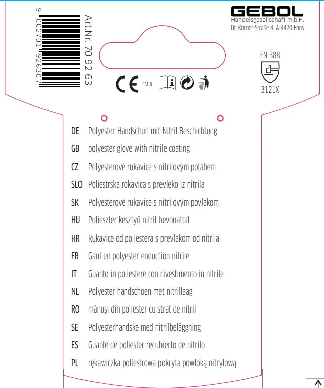 Gebol Handschuh Midi Flex  