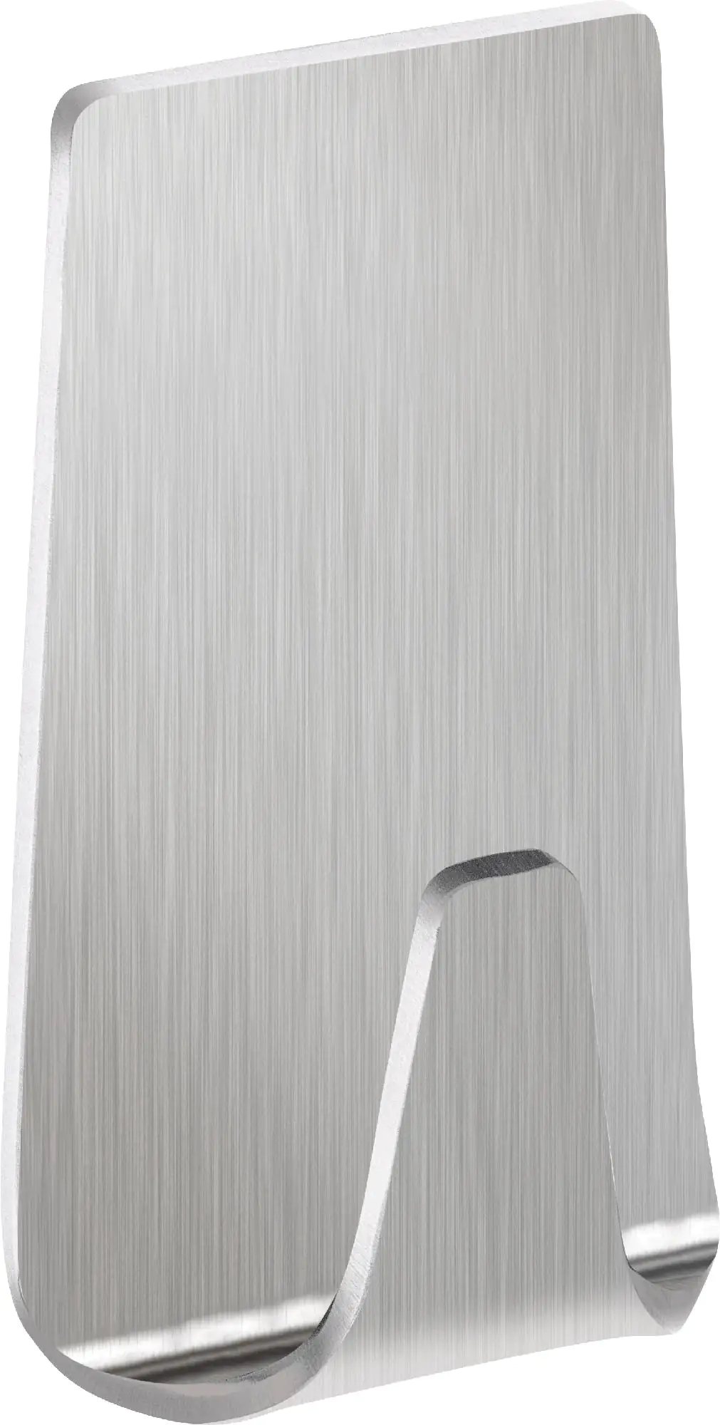 tesa Powerstrips Haken Small rechteckig, Edelstahl