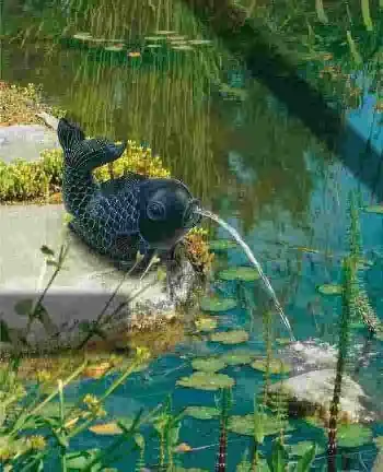 Heissner Teichfigur mit Speierfunktion Fisch 18 x 16 x 13 cm