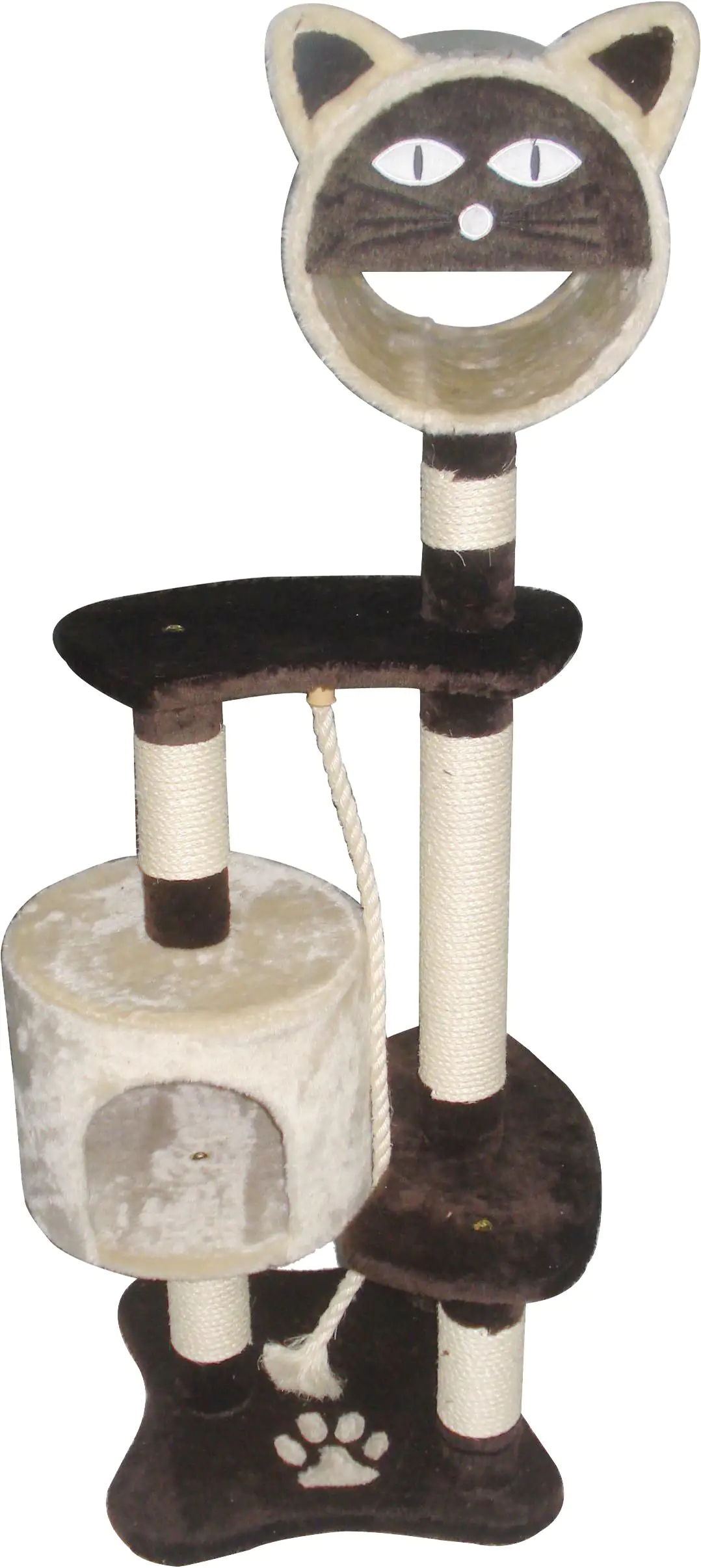 TrendLine Kratzbaum Mikesch 42 x 42 x 126 cm beige-braun