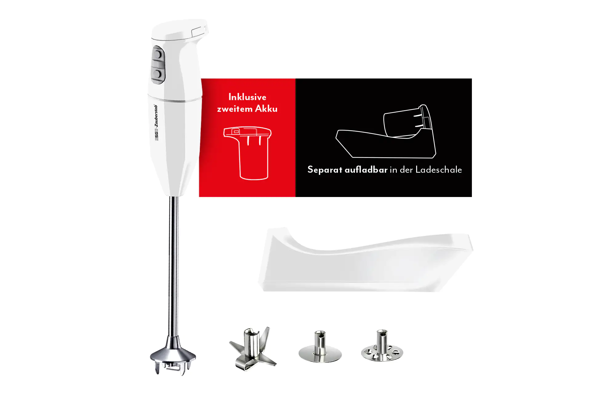 Esge Zauberstab Cordless weiß mit 2 Akkus Esge Zauberstab Cordless weiß mit 2 Akkus