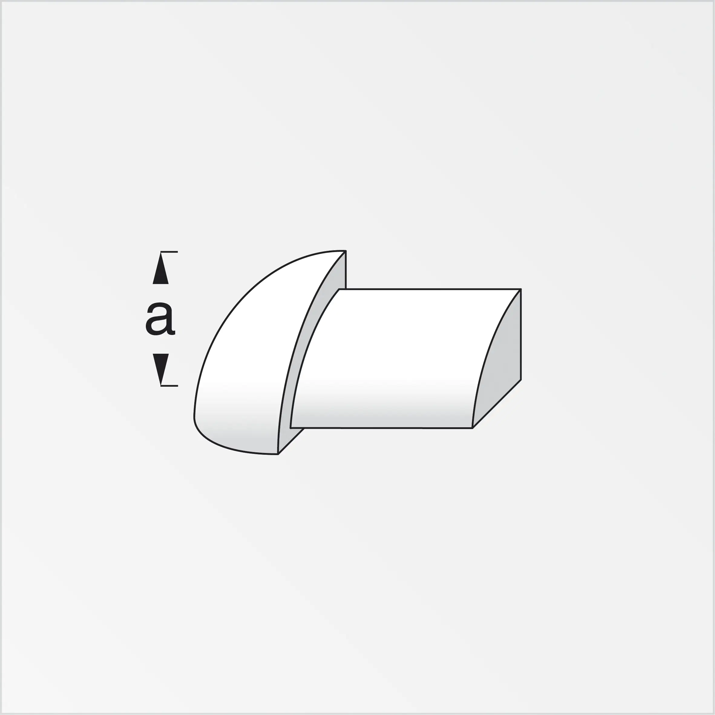 alfer Aussenecke Aluminium eloxiert poliert Chrom Optik