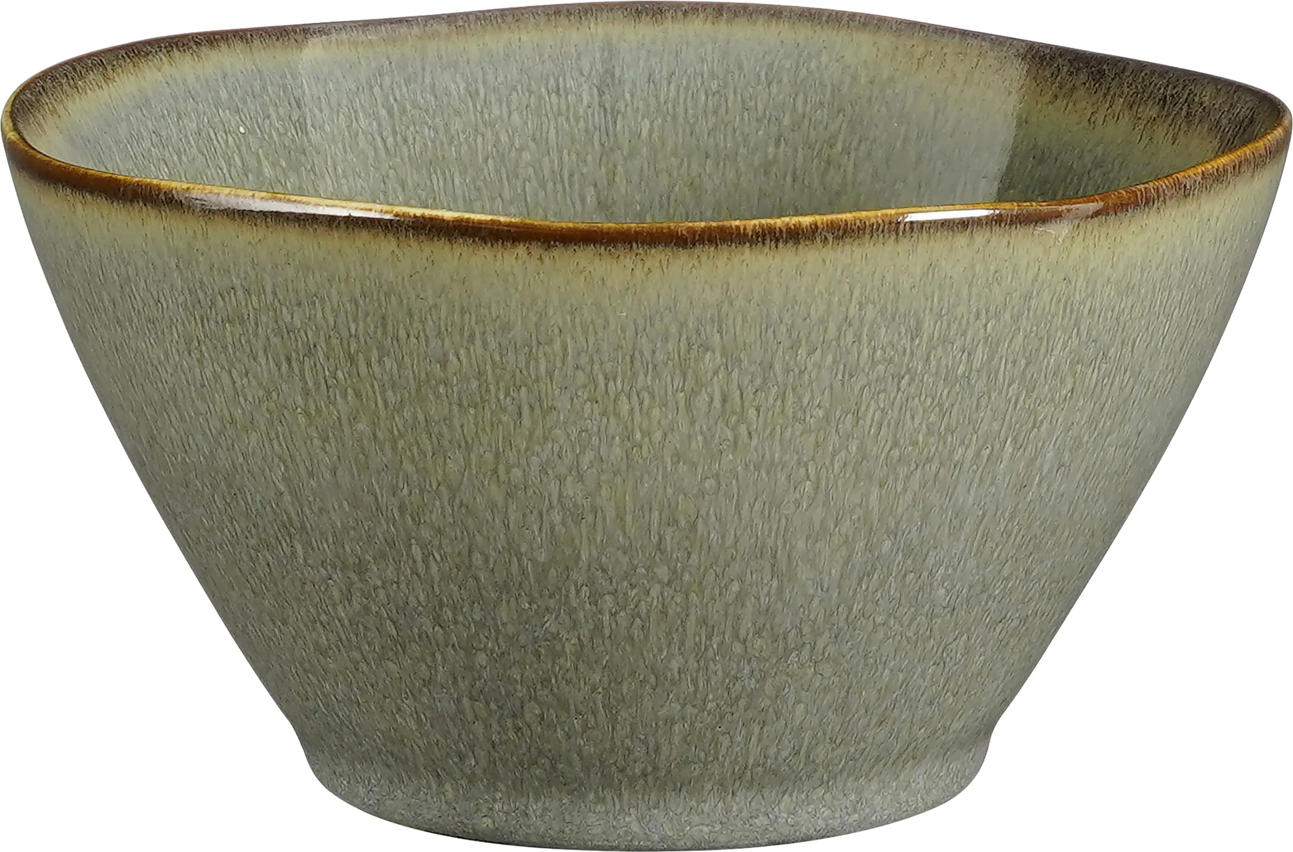 Mica Decorations Schale Racco stoneware 7,5 x 14 cm grün