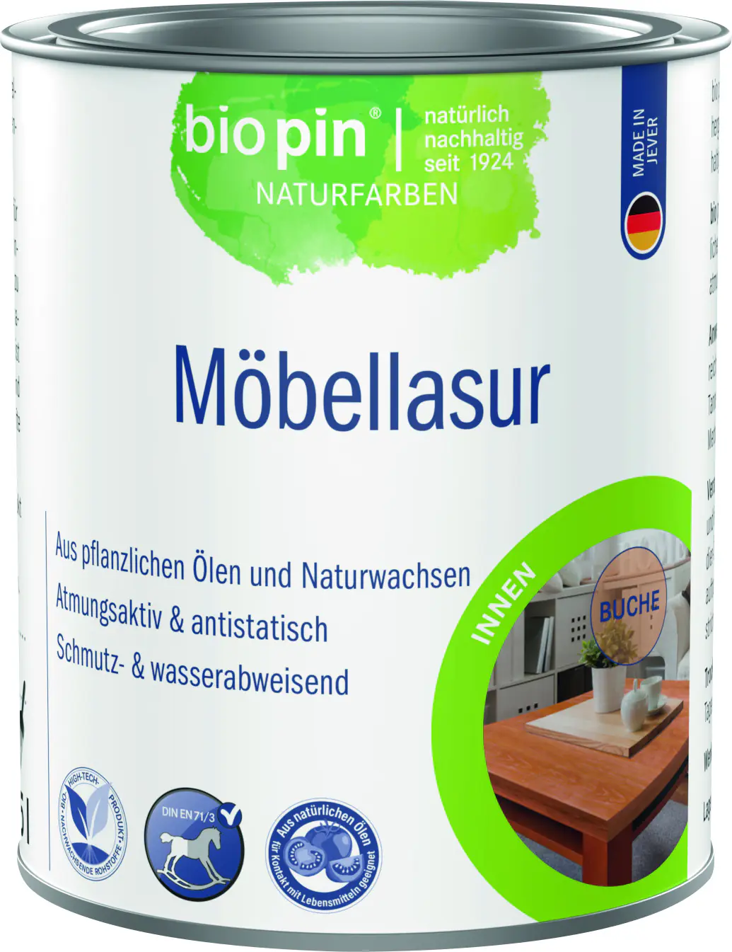 Biopin Möbellasur 375 ml buche