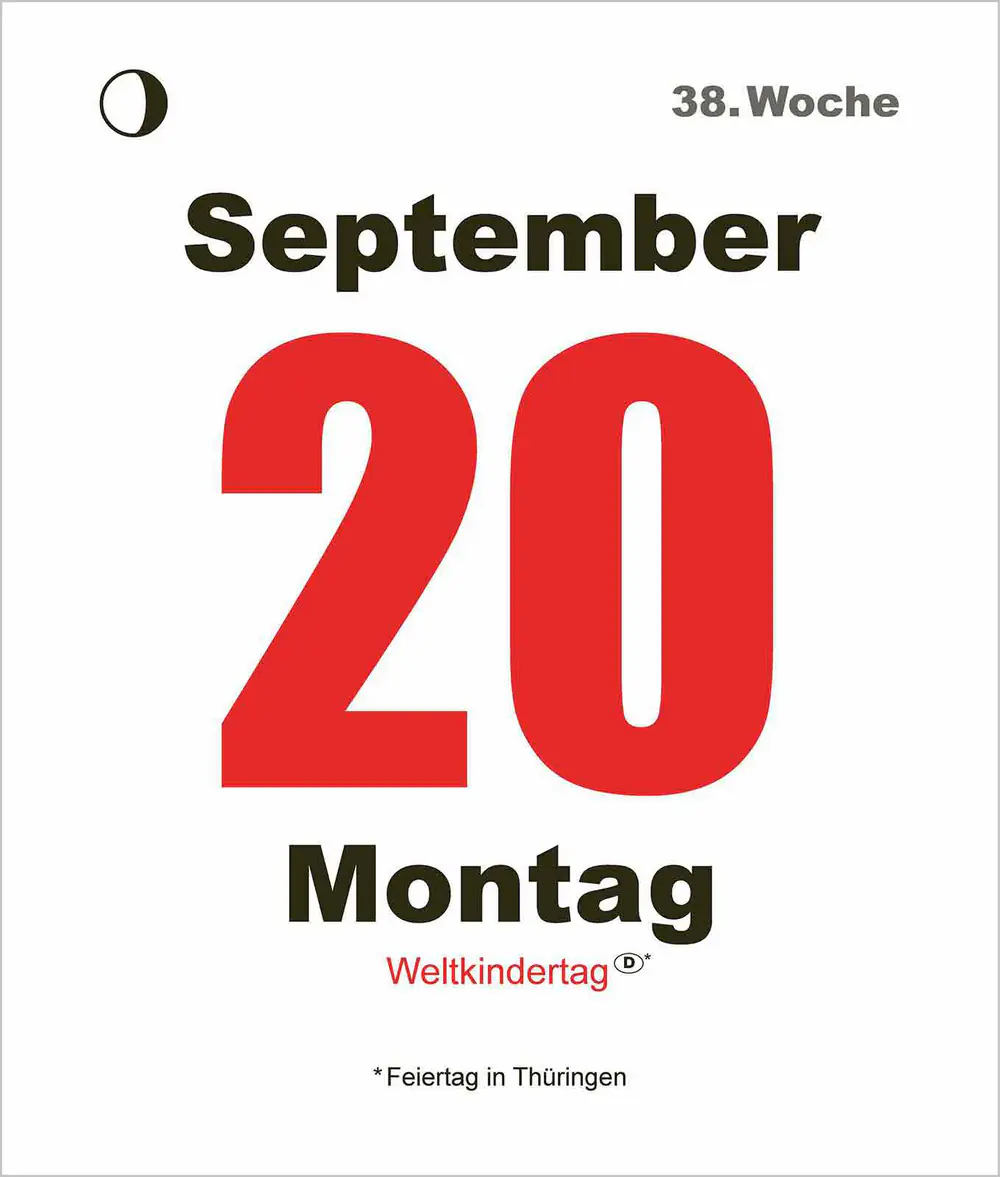 Korsch Kalender Tages-Abreißkalender Mini 2027 