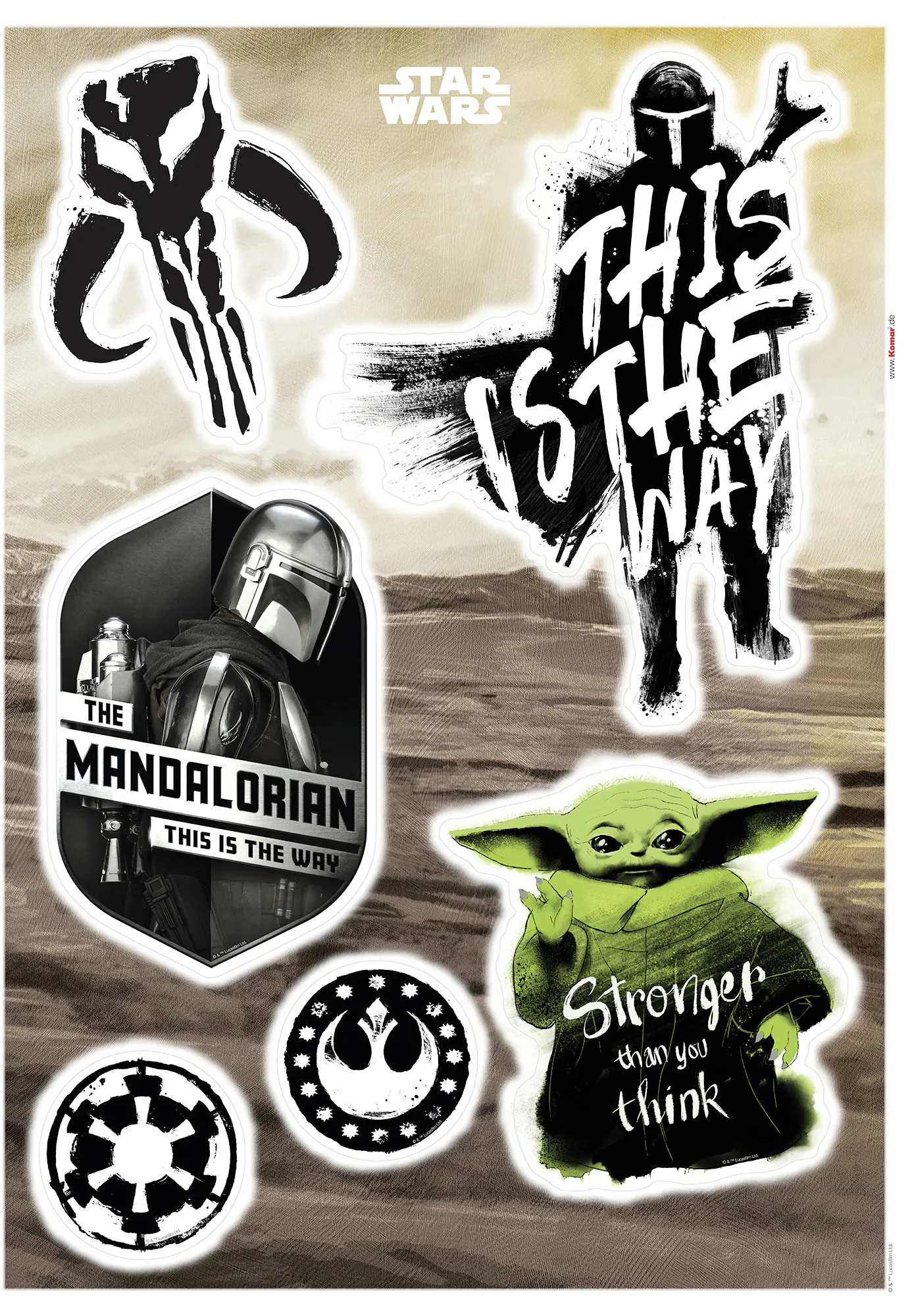 Komar Dekosticker Mandalorian Legend 50 x 70 cm  