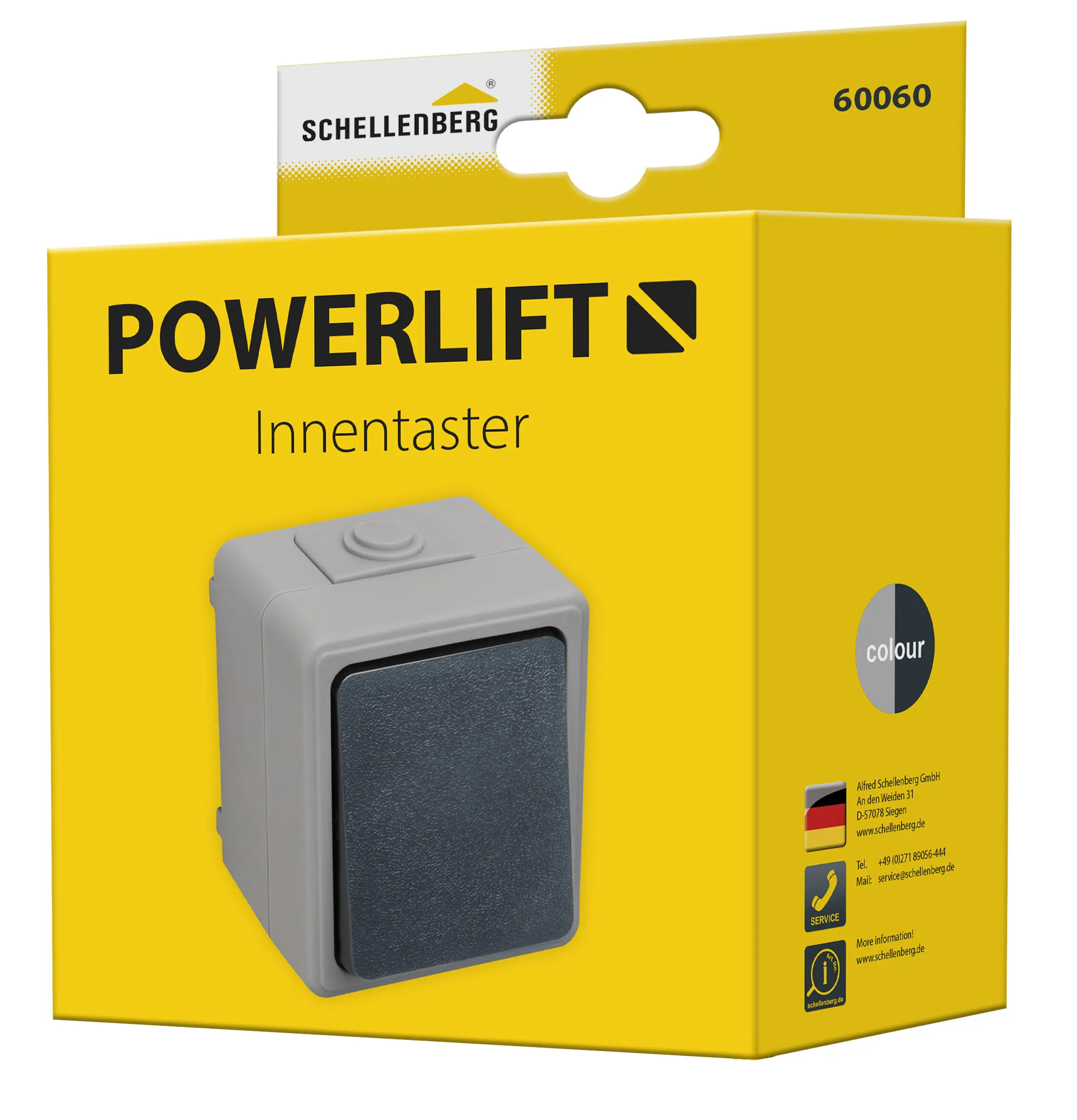 Schellenberg Innentaster f. Torantriebe Maße: 63 x 80 x 55 mm