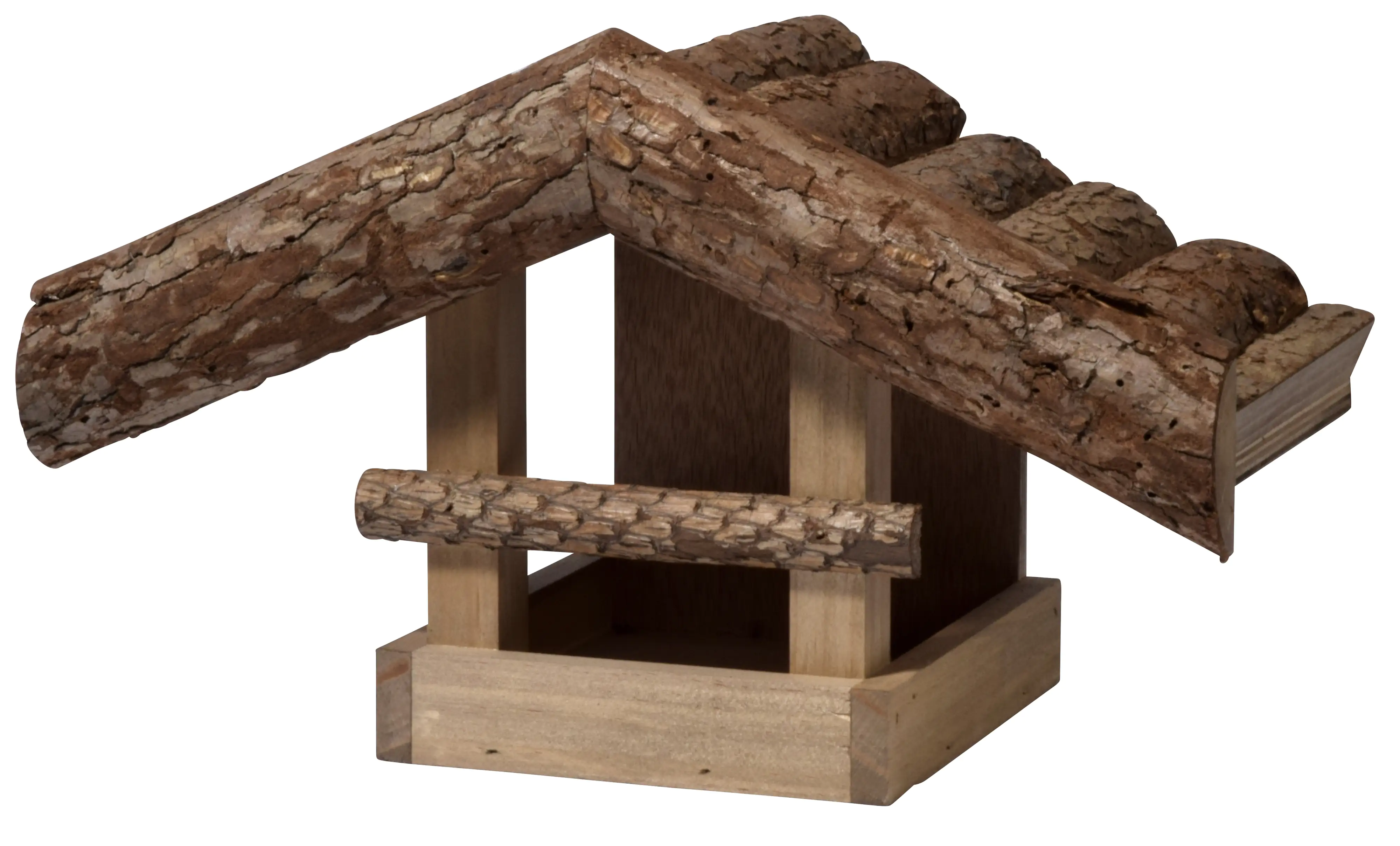 Dobar Vogelhaus mit Rindenholz 32 x 17 x 19 cm